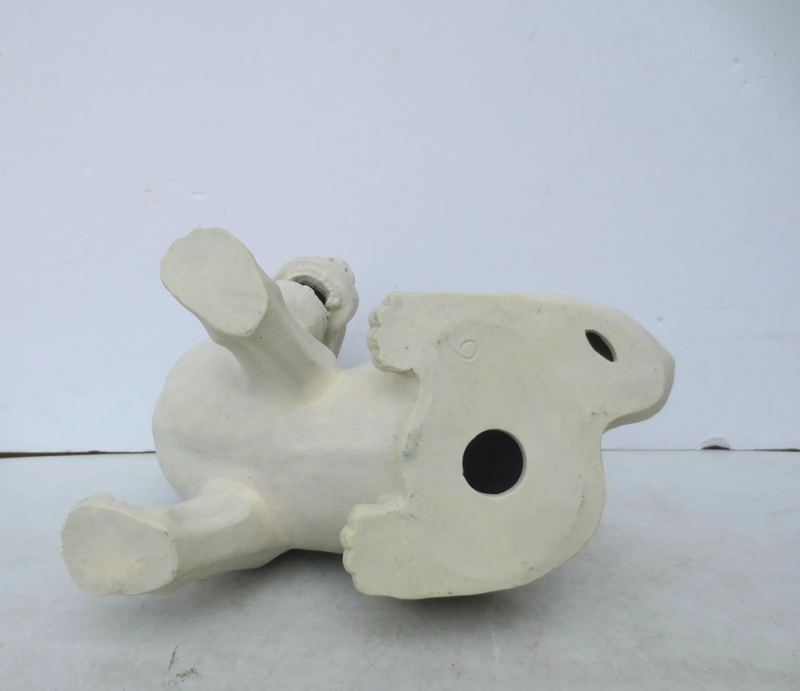 Late 20th Century Chinese Porcelain Bisque Foo Dog - 7