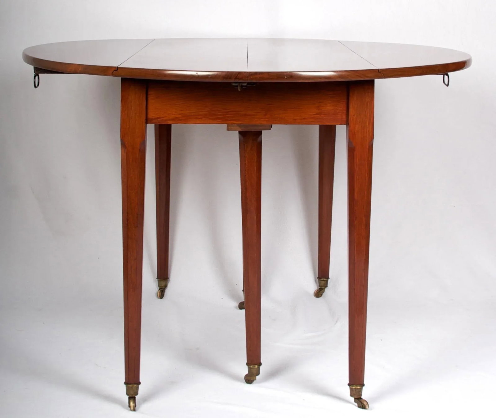 Early 19th Century Louis XVI Style Acajou Mahogany Dining Table with Two Leaves - 9