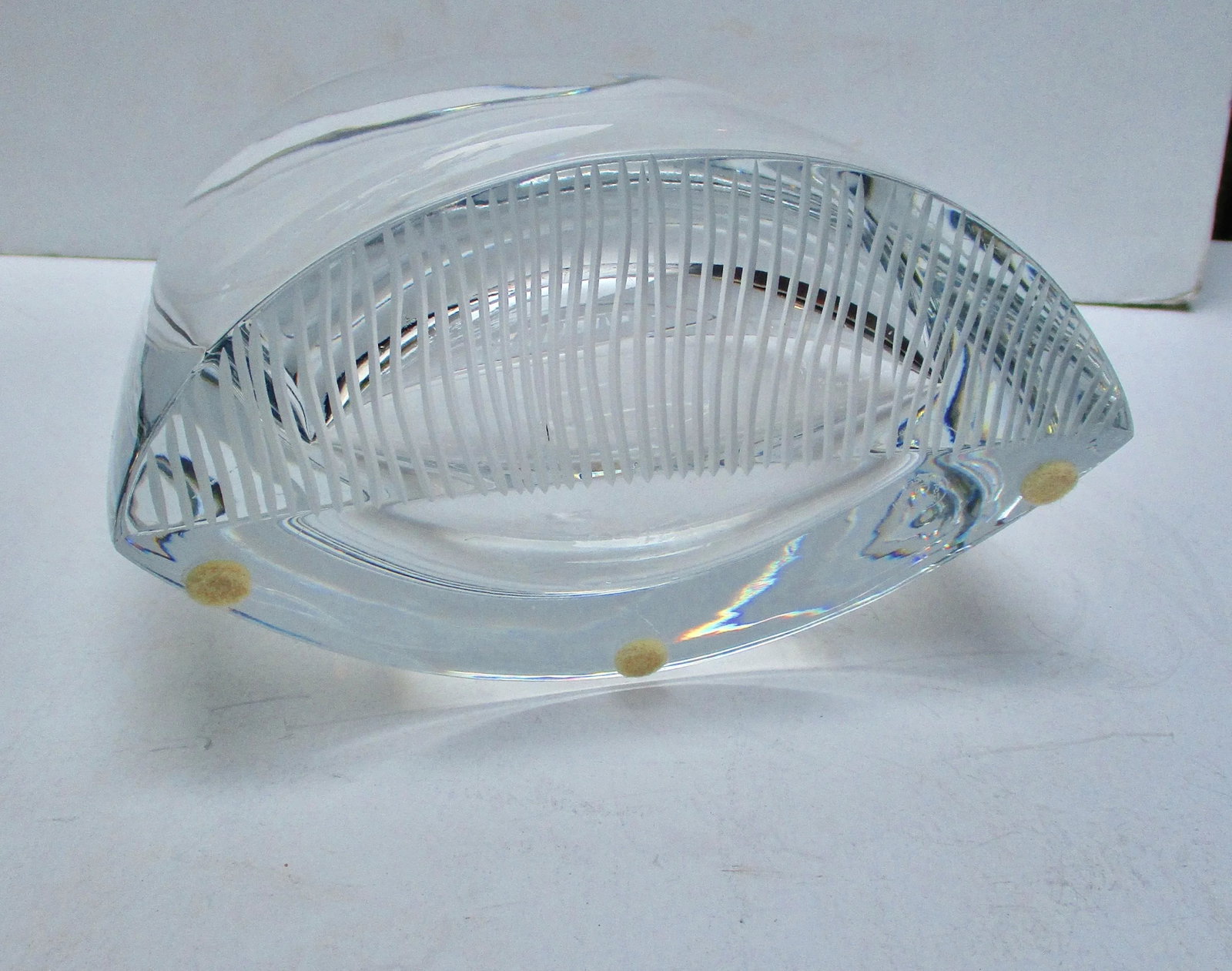 Late 20th Century Baccarat Crystal Leaning Vase - 5