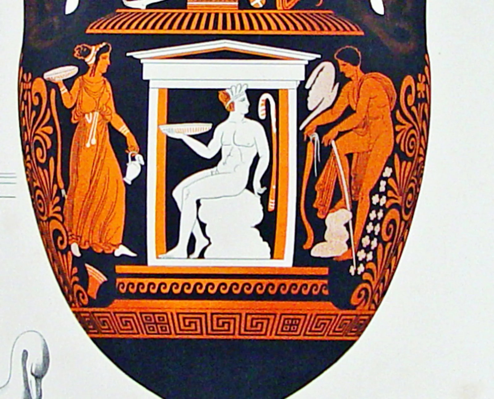 Antique Print of Ancient Greek Vase - 5