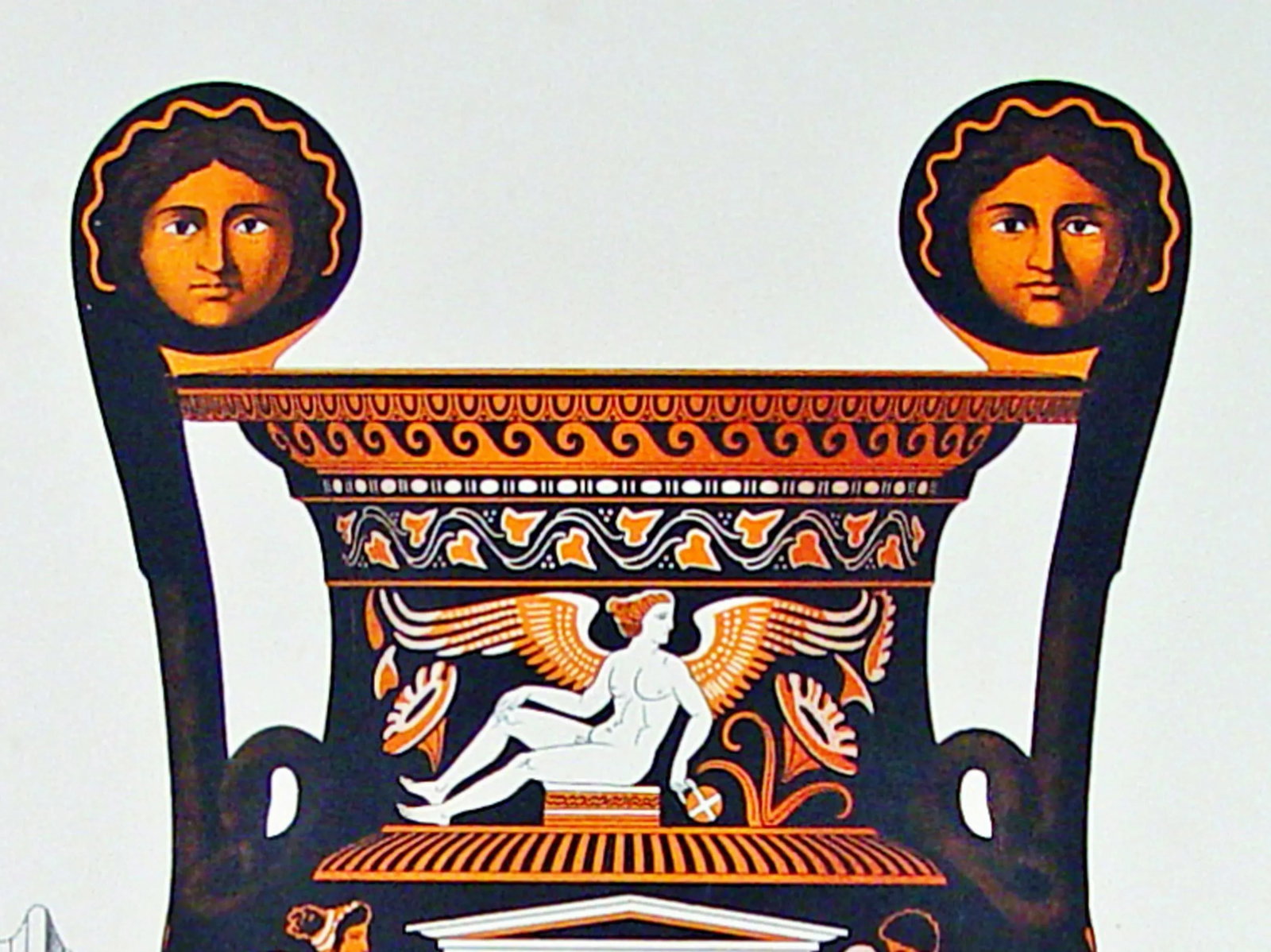 Antique Print of Ancient Greek Vase - 6