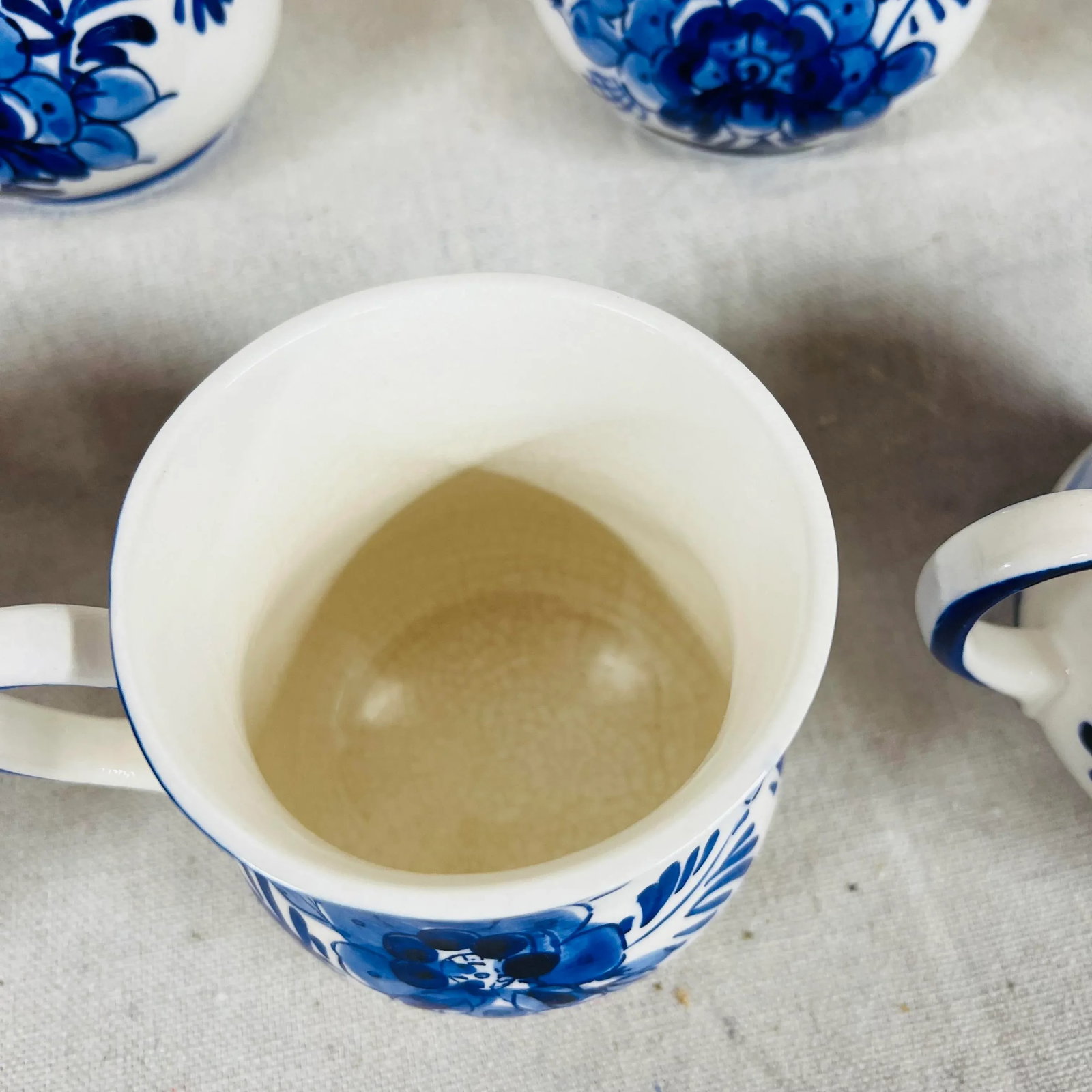 Mid 20th Century Blue Delft Mugs - Set of 7 - 5
