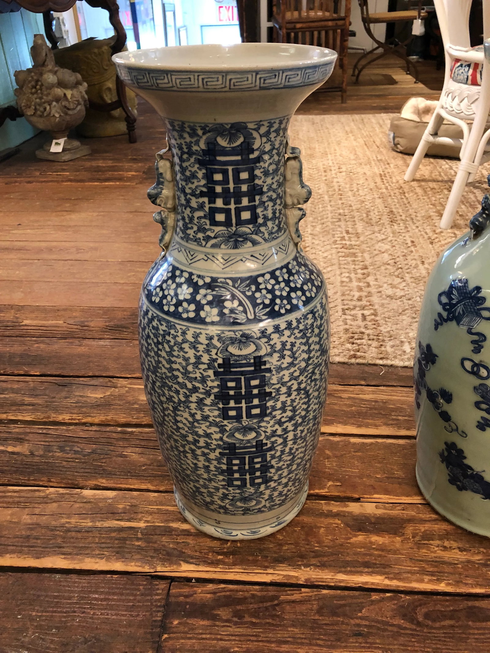 Large Collection of Blue & White Chinese Vases -Set of 3 - 2