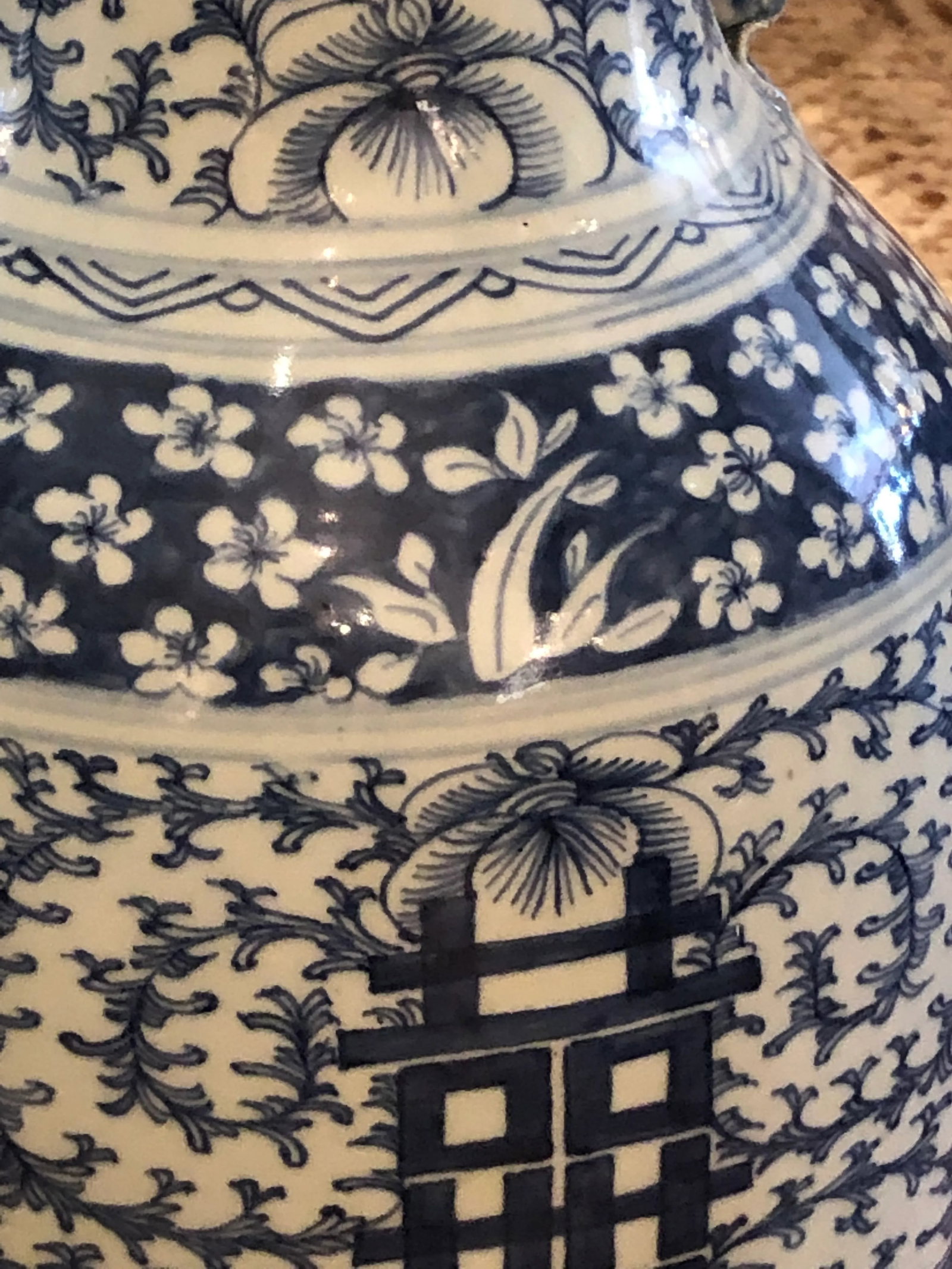Large Collection of Blue & White Chinese Vases -Set of 3 - 8
