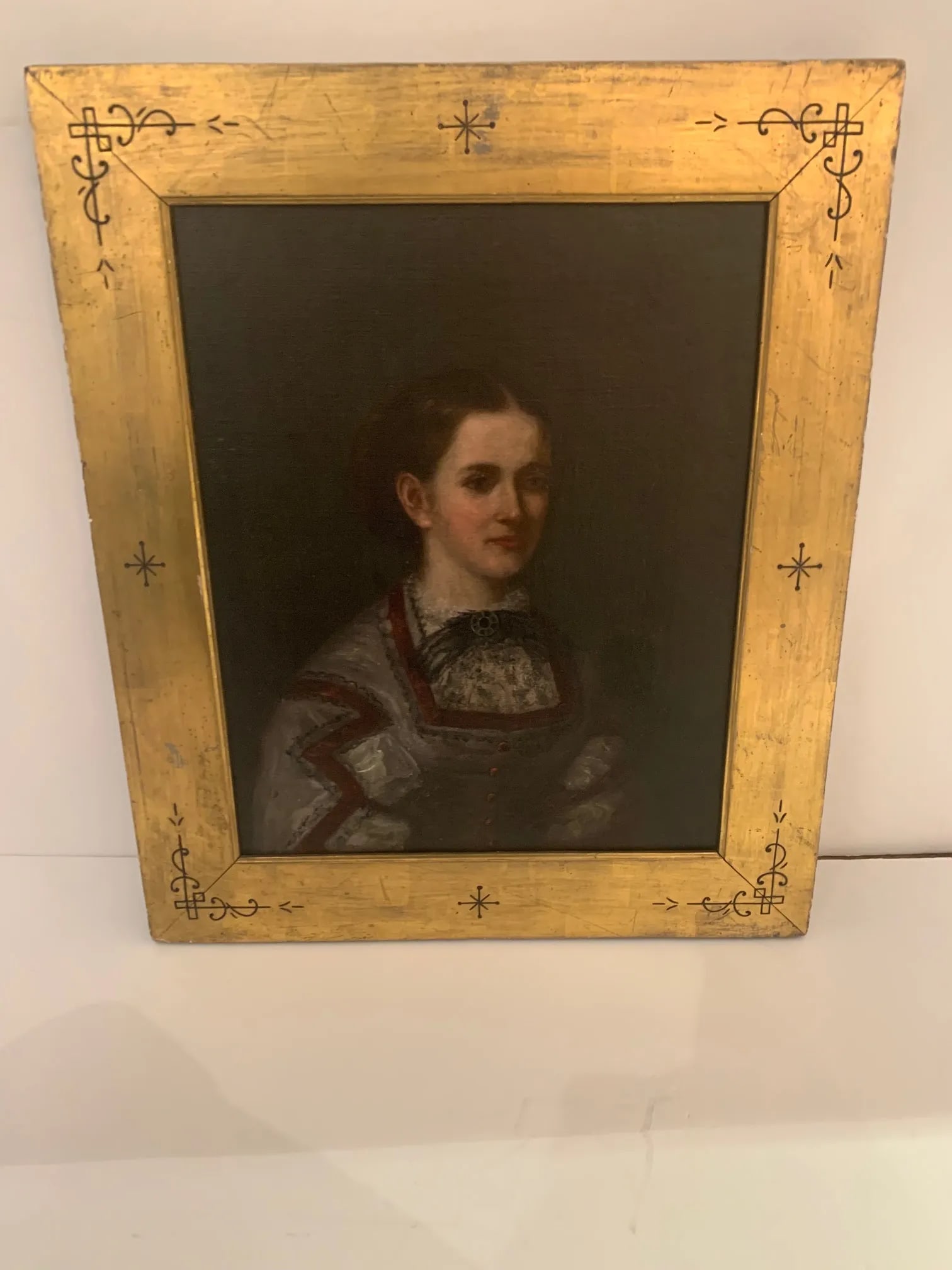 19th Century Portraits in Giltwood Frames -A Pair - 2