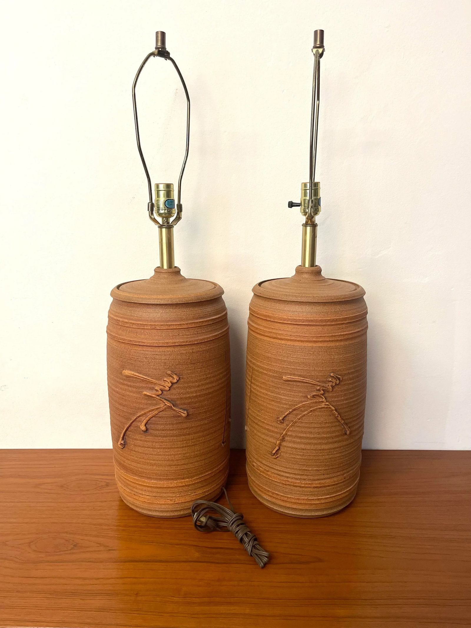 Pair of Ceramic Table Lamps by Bob Kinzie - 2