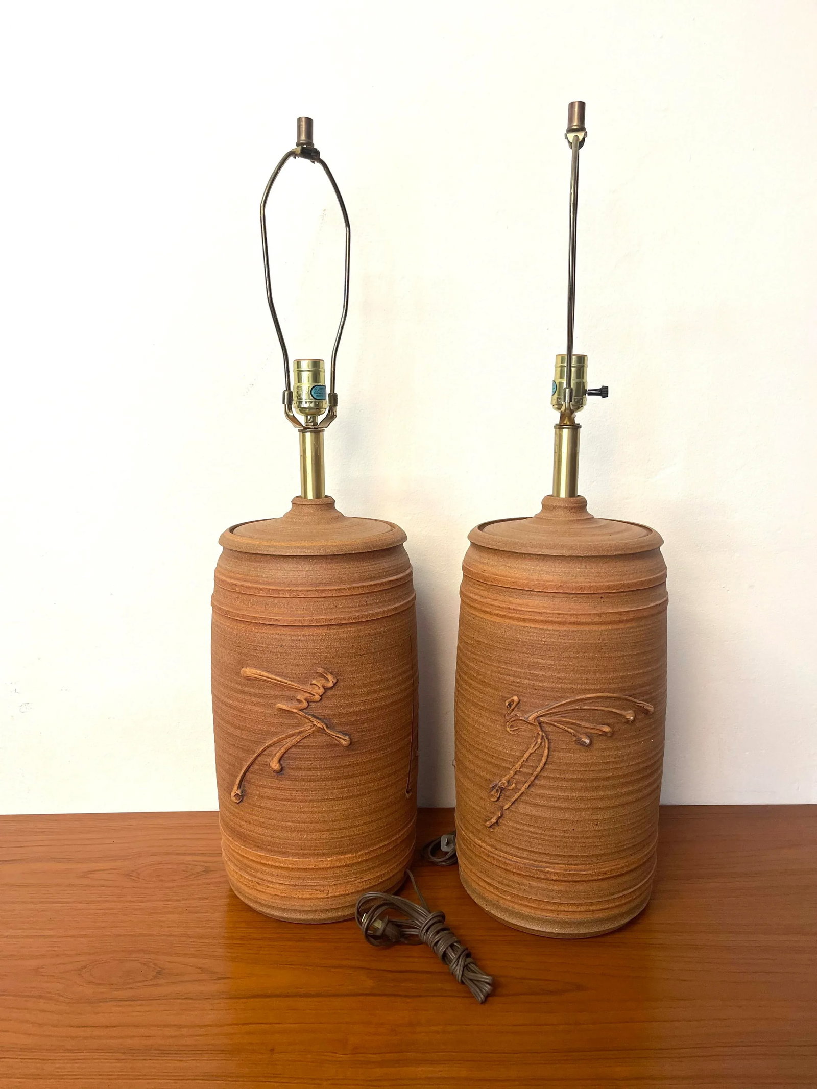 Pair of Ceramic Table Lamps by Bob Kinzie - 3