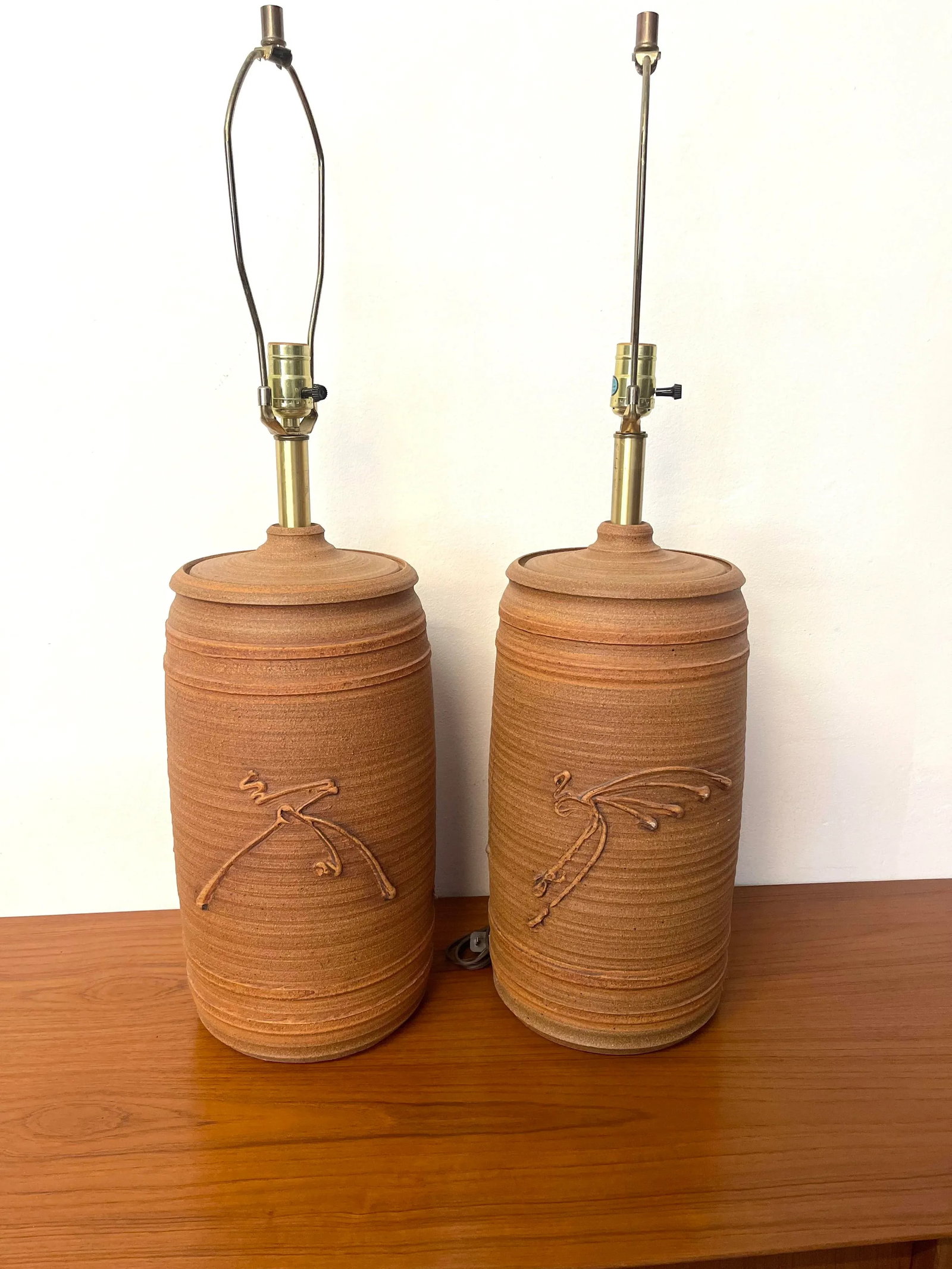 Pair of Ceramic Table Lamps by Bob Kinzie - 4