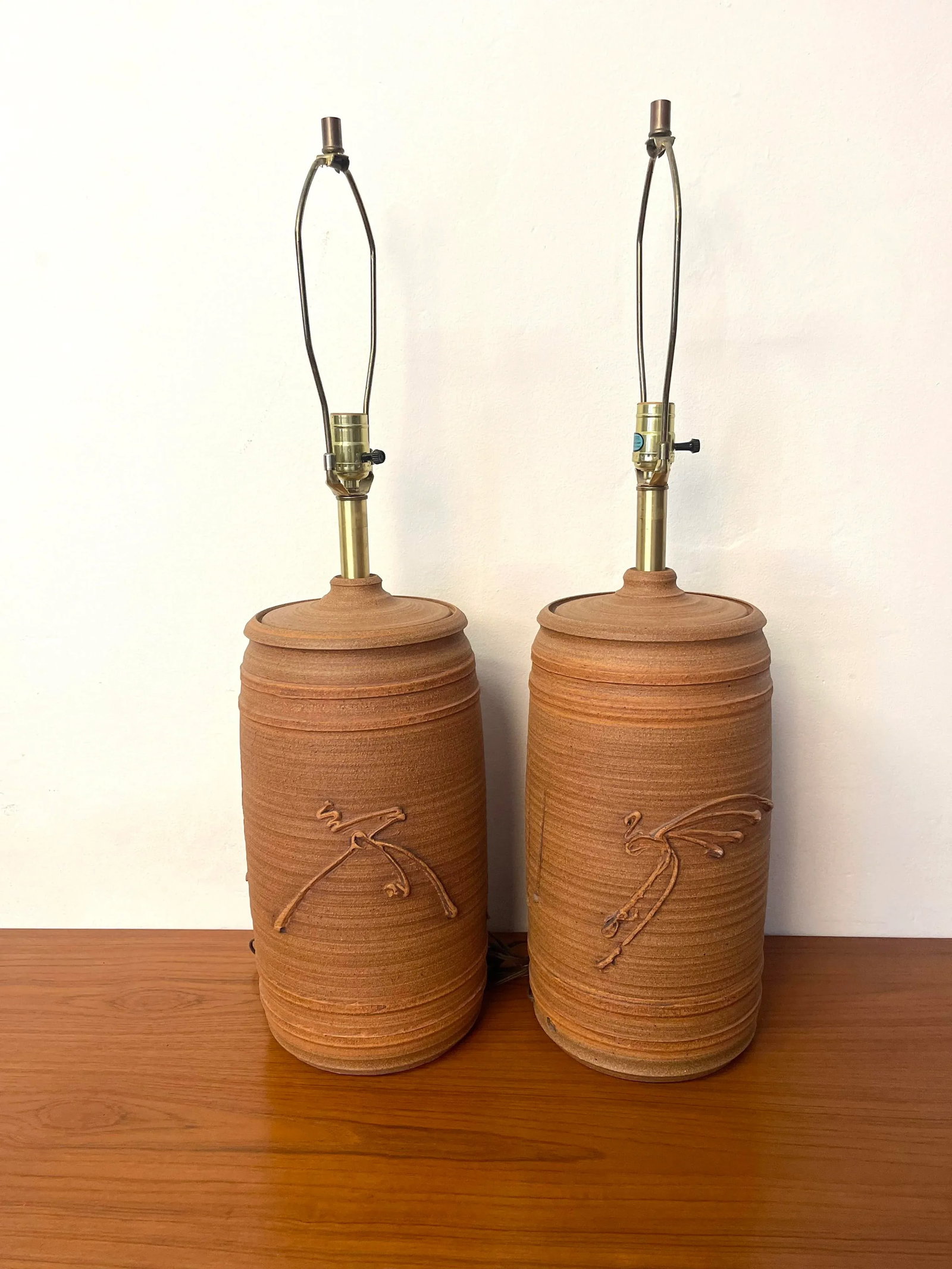 Pair of Ceramic Table Lamps by Bob Kinzie - 5