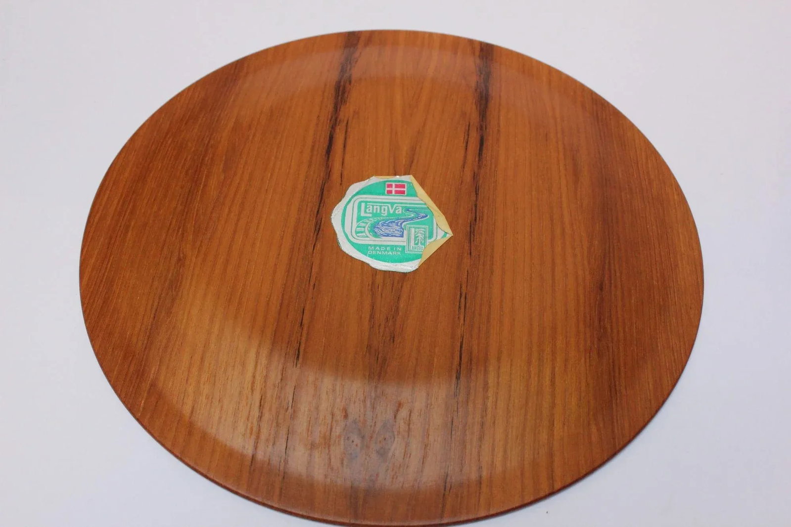 1960s Set of 10 Danish Modern Teak Dinner Plates by Langva - 5