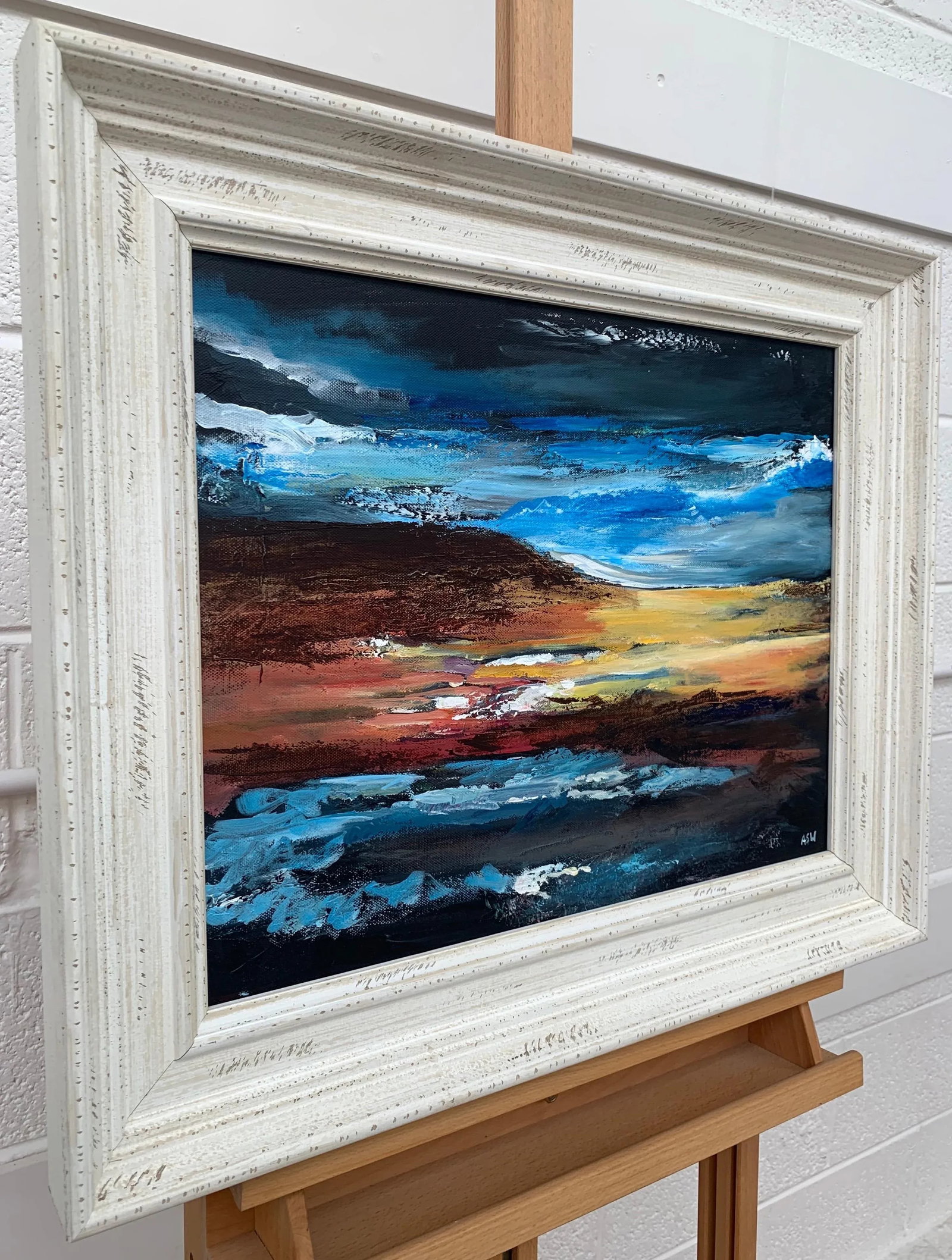 Colourful Abstract Art English Hills Countryside - Unique Original Art by Contemporary British Artis - 2