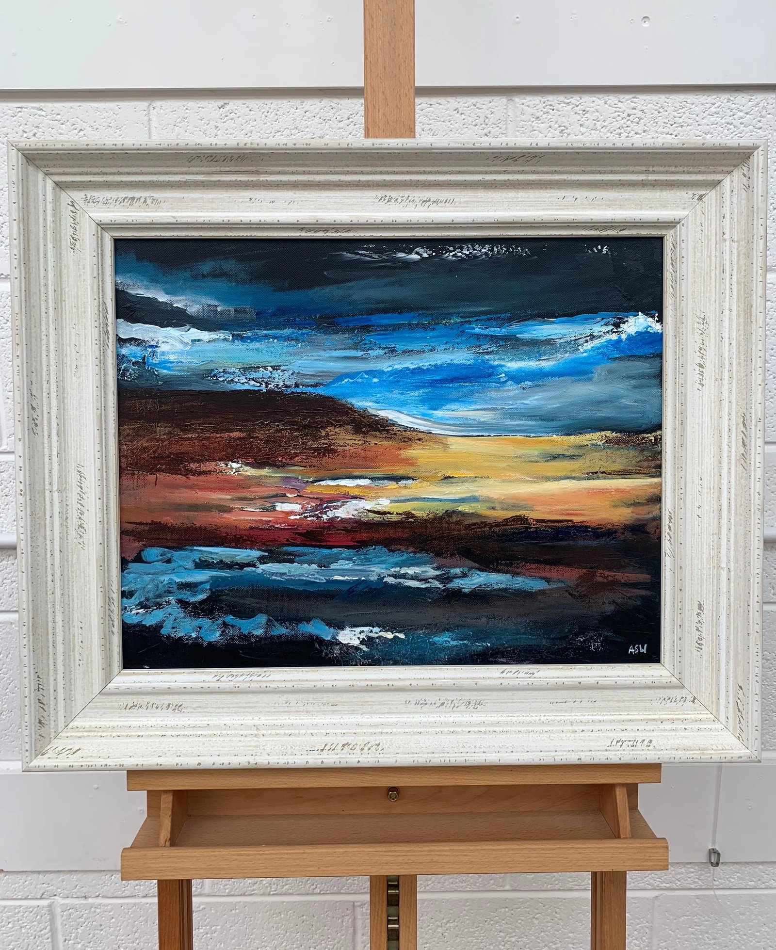 Colourful Abstract Art English Hills Countryside - Unique Original Art by Contemporary British Artis - 6