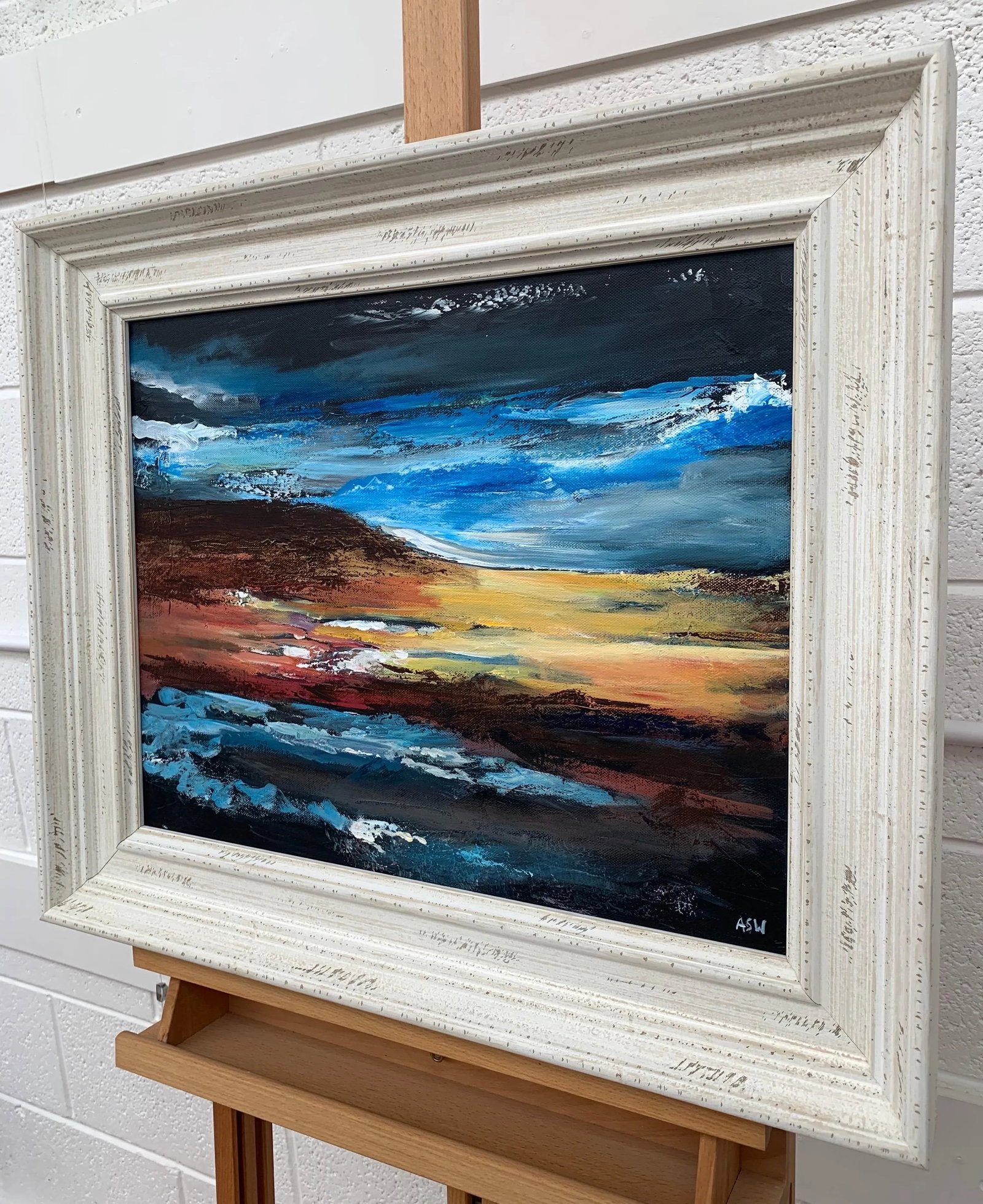 Colourful Abstract Art English Hills Countryside - Unique Original Art by Contemporary British Artis - 7