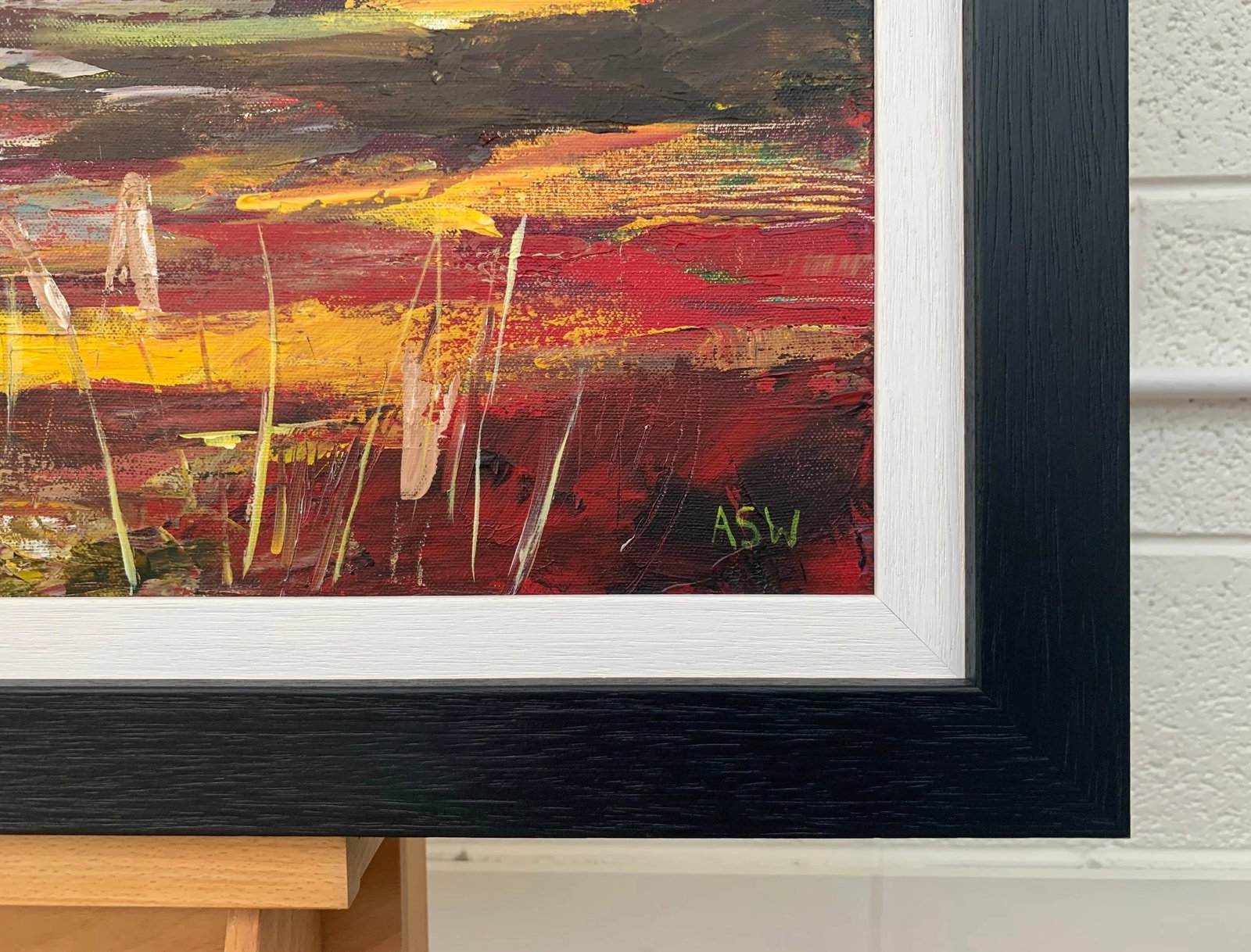 Colourful Abstract Landscape Painting of English Countryside - Unique Original Art by Contemporary B - 5