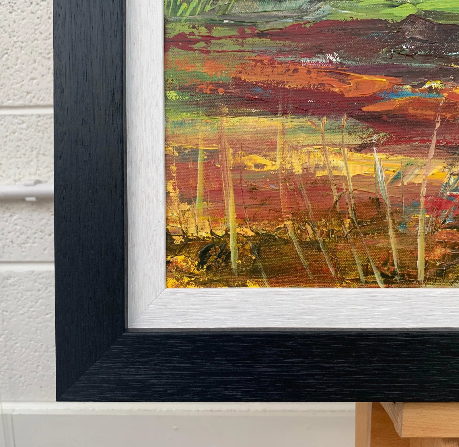 Colourful Abstract Landscape Painting of English Countryside - Unique Original Art by Contemporary B - 8