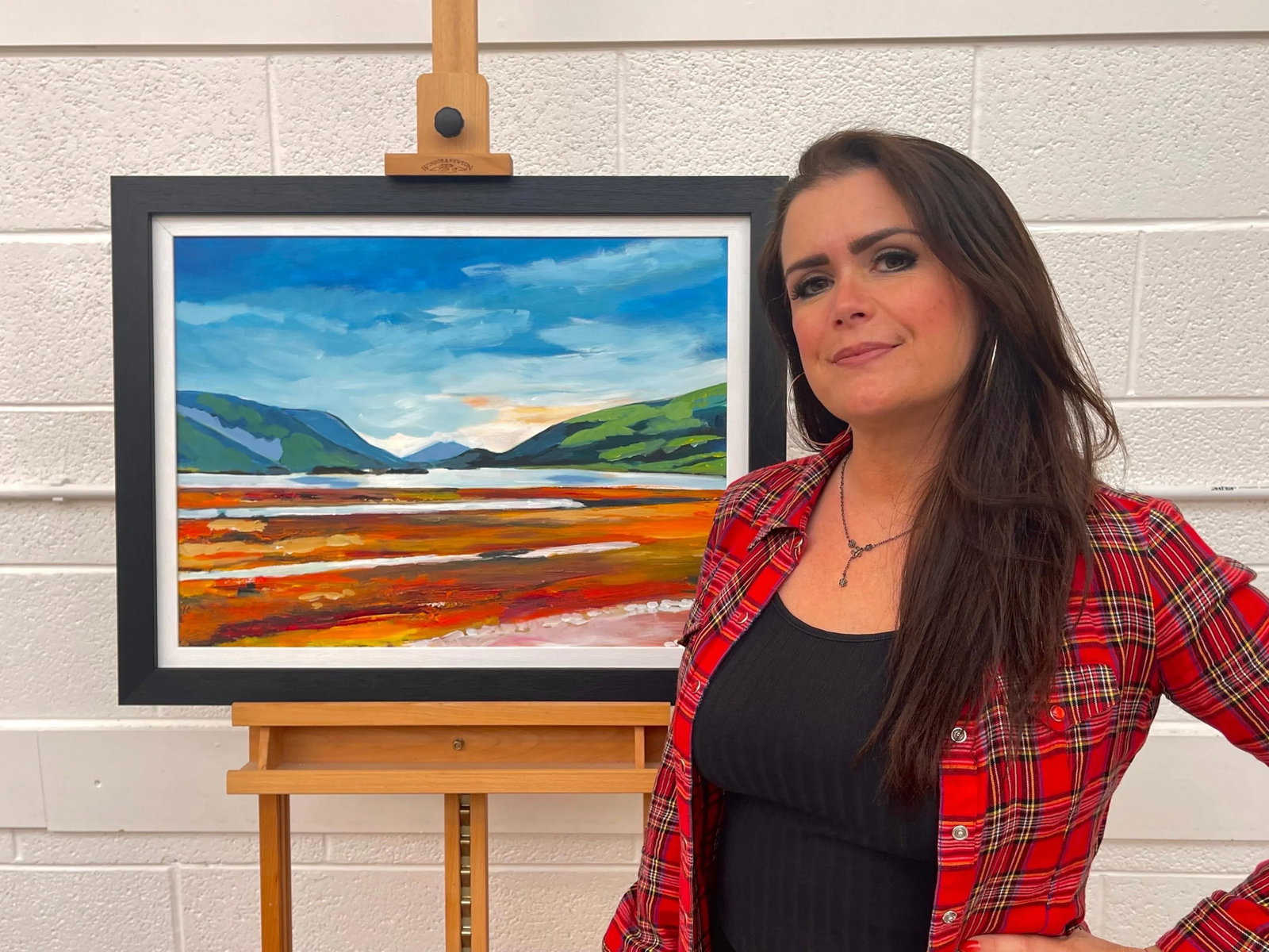 Colourful Abstract Landscape Painting of Scottish Highlands - Unique Original Art by Contemporary Br - 2