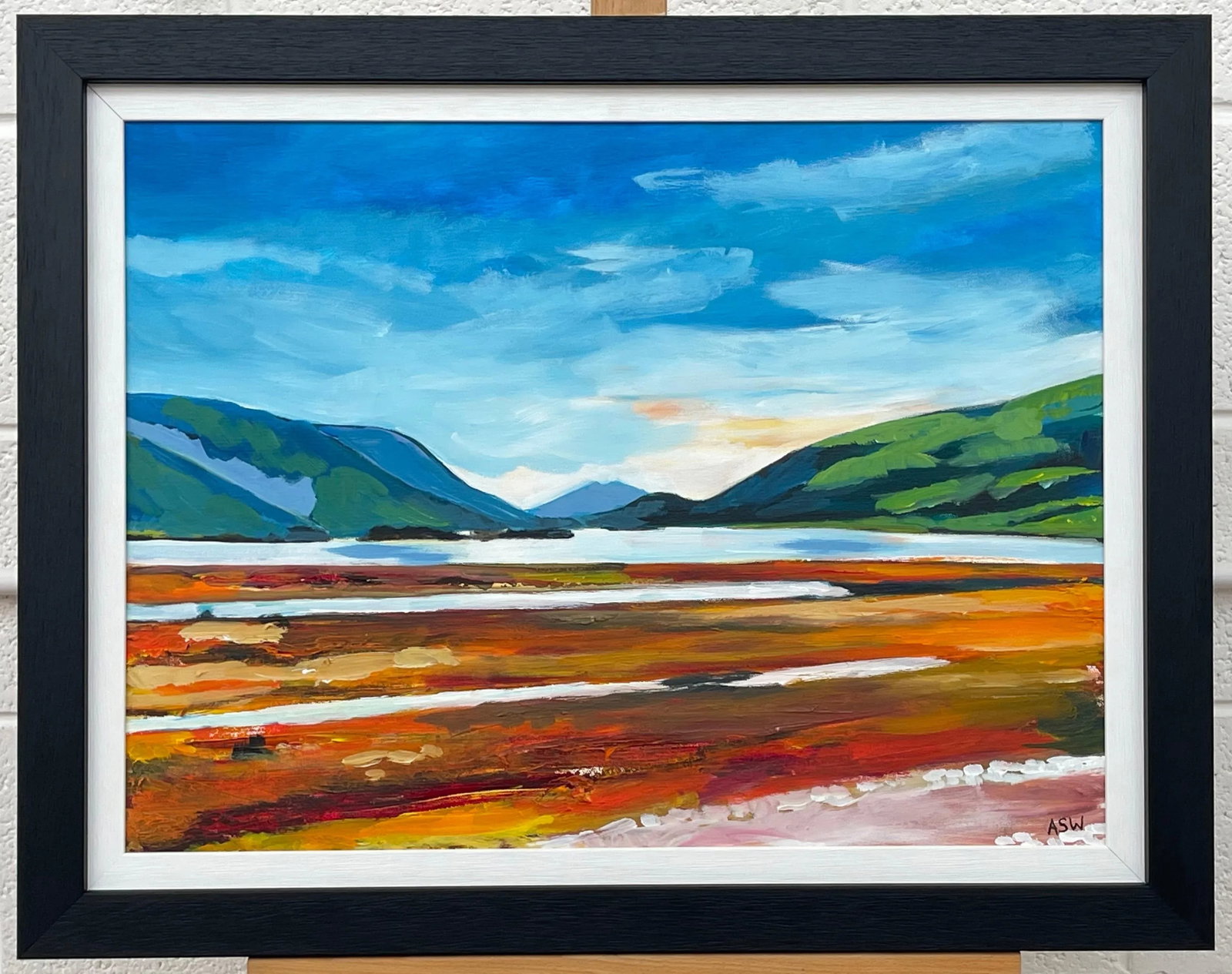 Colourful Abstract Landscape Painting of Scottish Highlands - Unique Original Art by Contemporary Br - 4