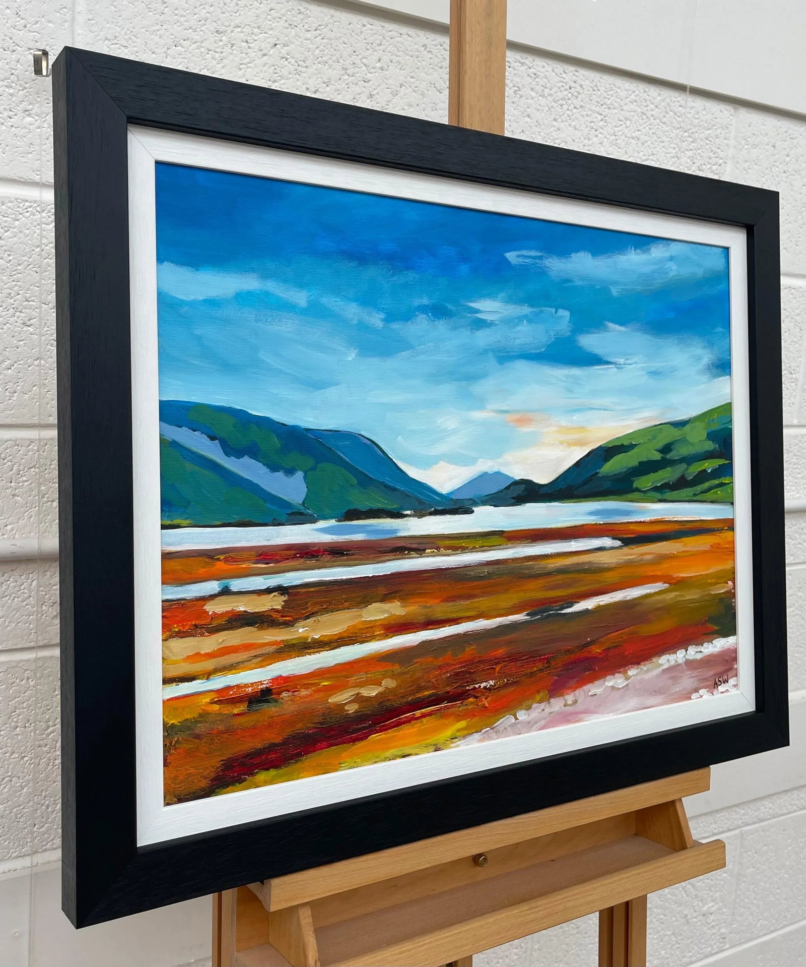 Colourful Abstract Landscape Painting of Scottish Highlands - Unique Original Art by Contemporary Br - 5