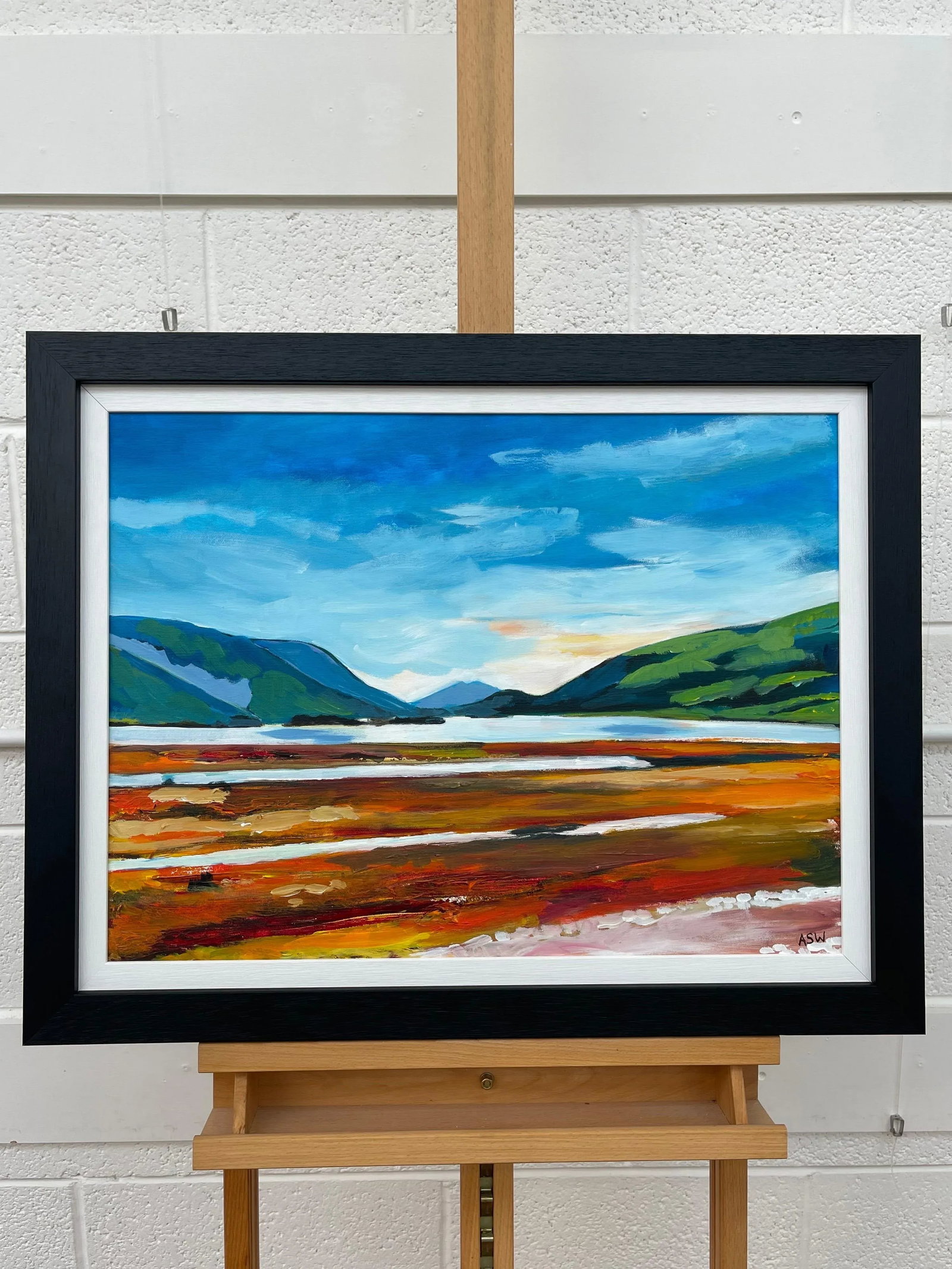 Colourful Abstract Landscape Painting of Scottish Highlands - Unique Original Art by Contemporary Br - 6