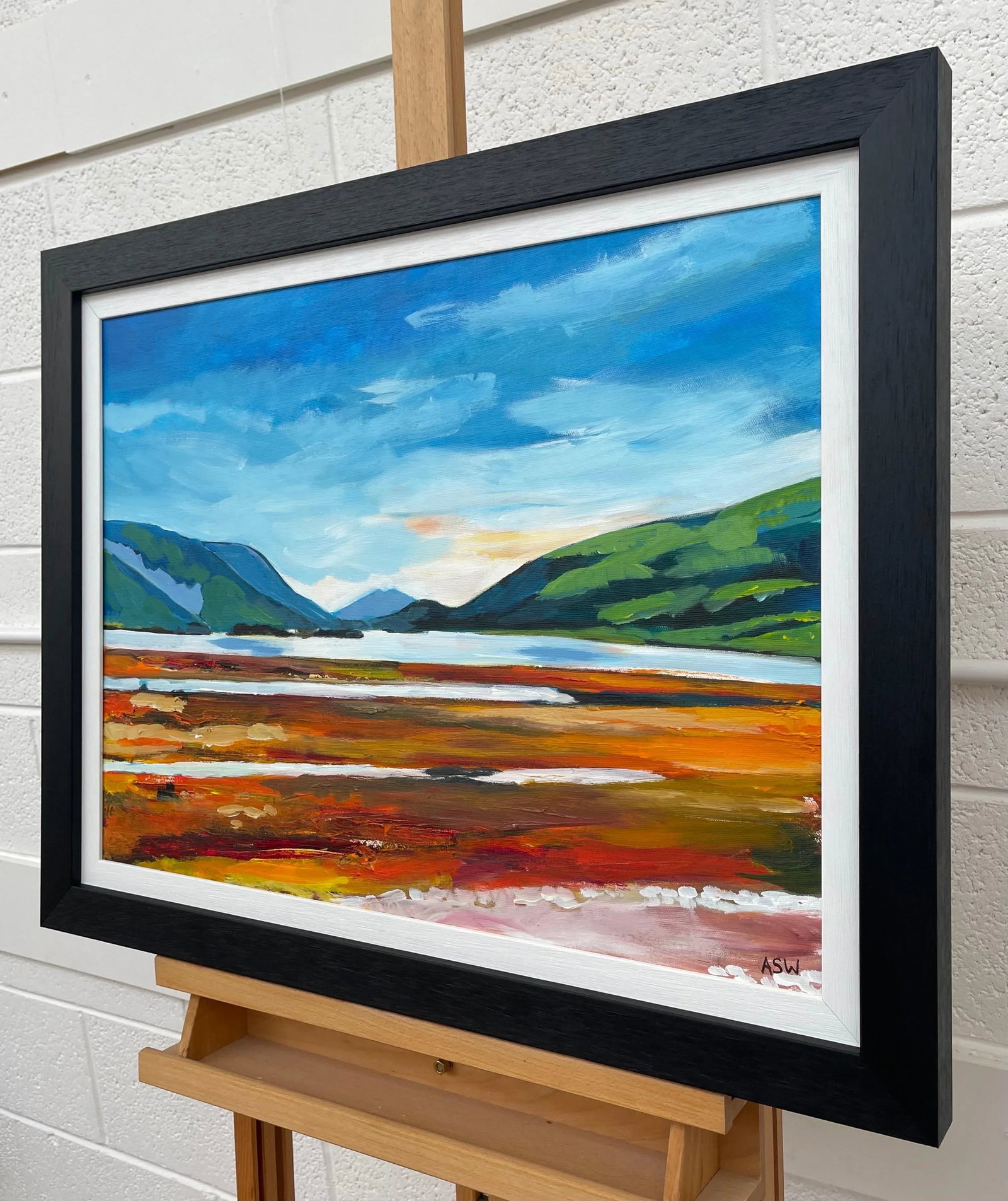 Colourful Abstract Landscape Painting of Scottish Highlands - Unique Original Art by Contemporary Br - 7