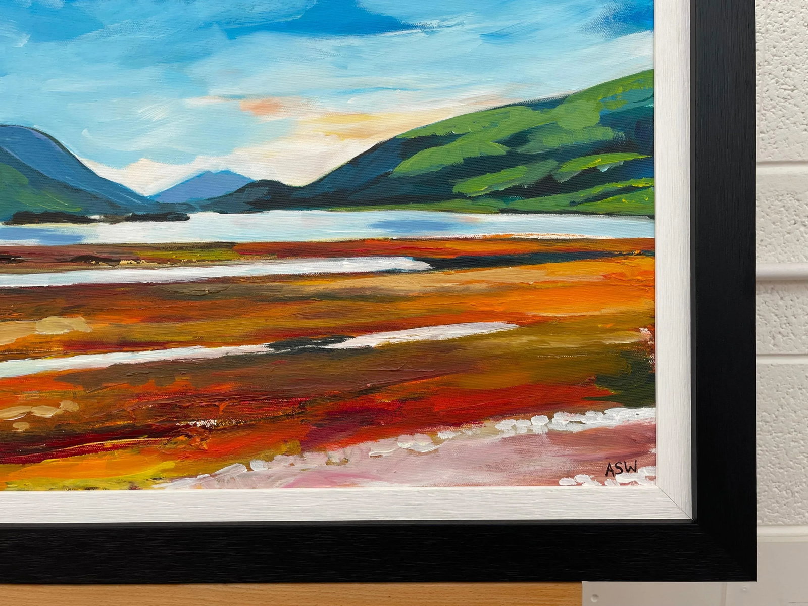 Colourful Abstract Landscape Painting of Scottish Highlands - Unique Original Art by Contemporary Br - 8