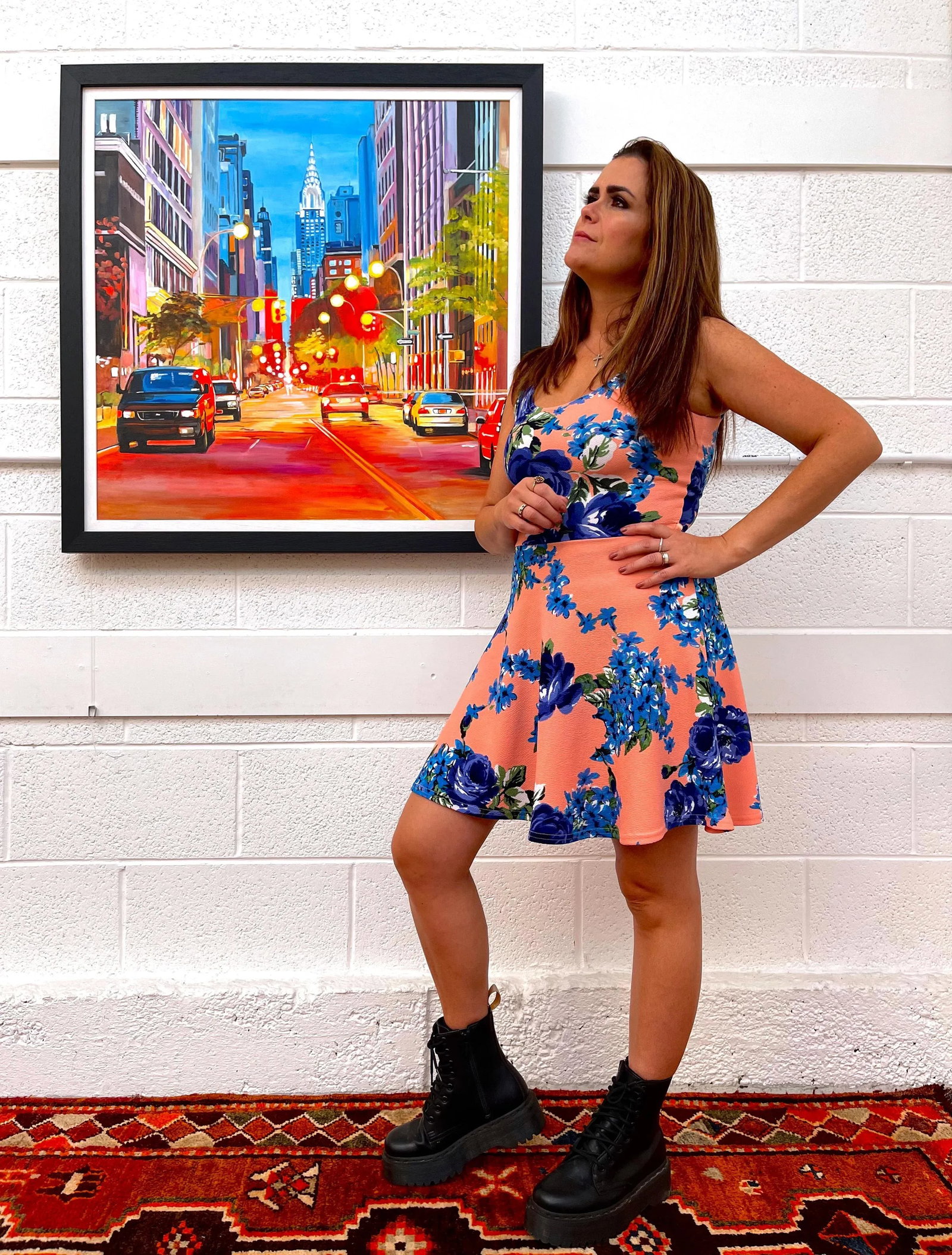 Painting of the Chrysler Building New York City - Unique Original Art by Contemporary British Artist - 2