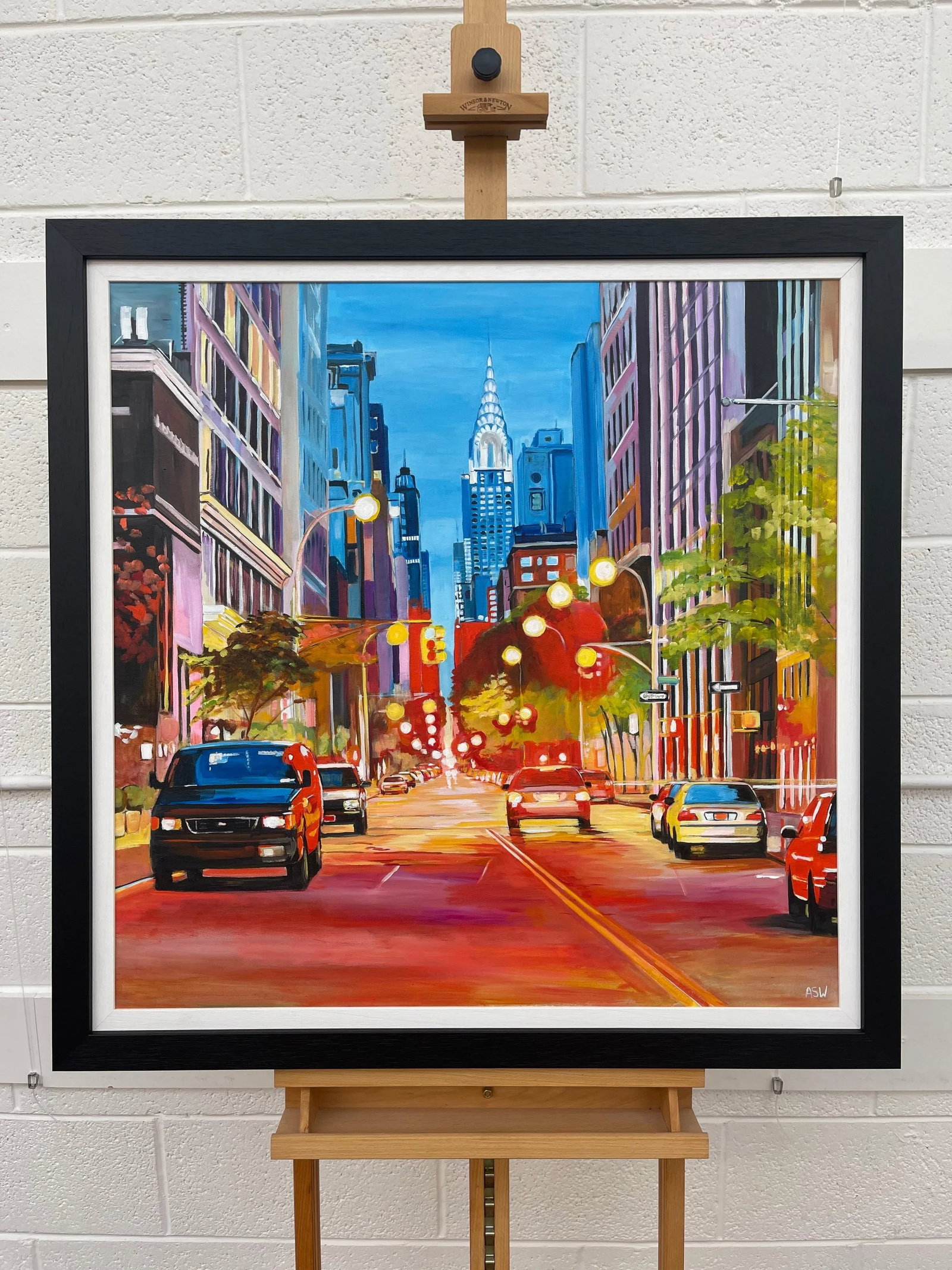Painting of the Chrysler Building New York City - Unique Original Art by Contemporary British Artist - 3