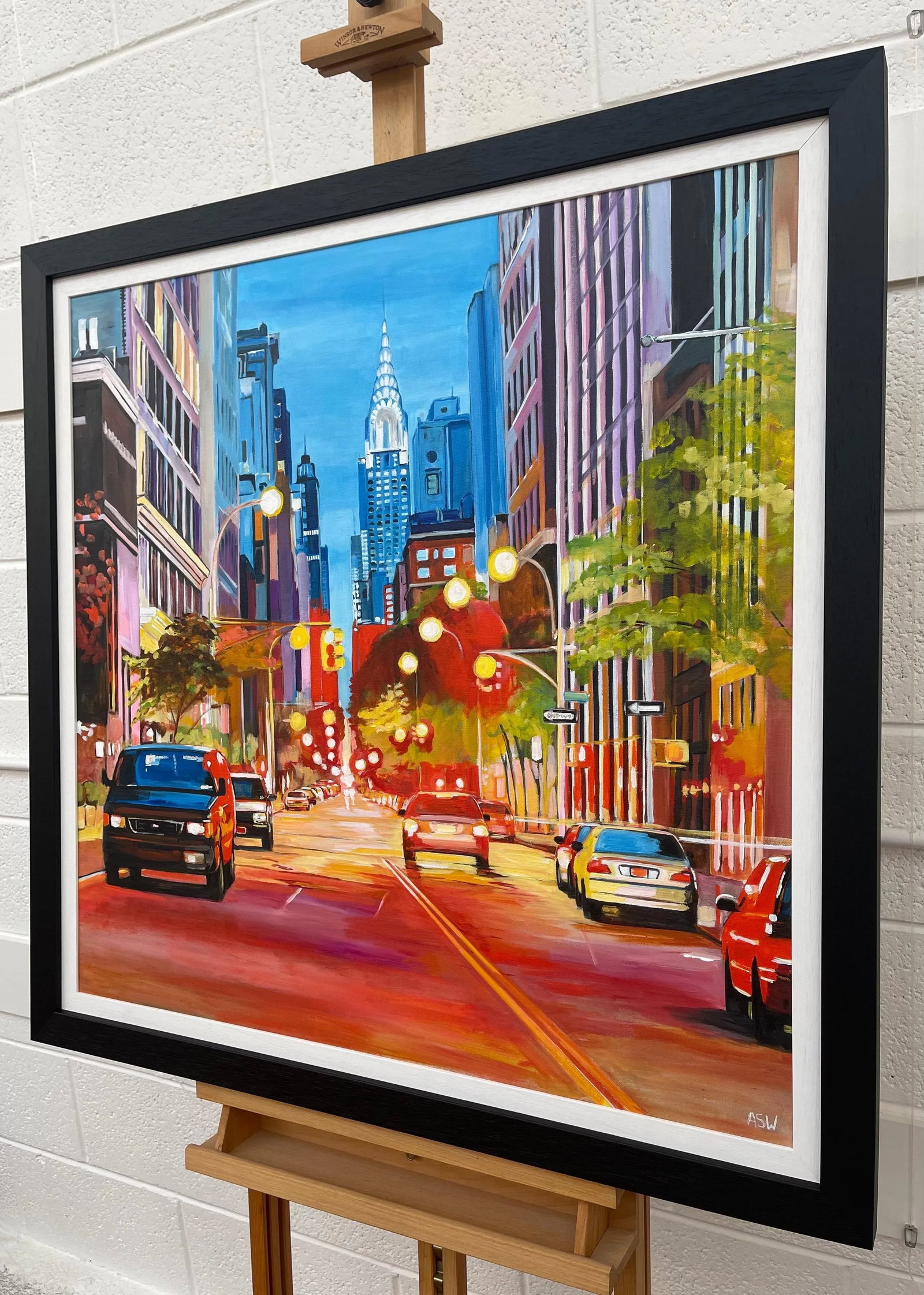 Painting of the Chrysler Building New York City - Unique Original Art by Contemporary British Artist - 7