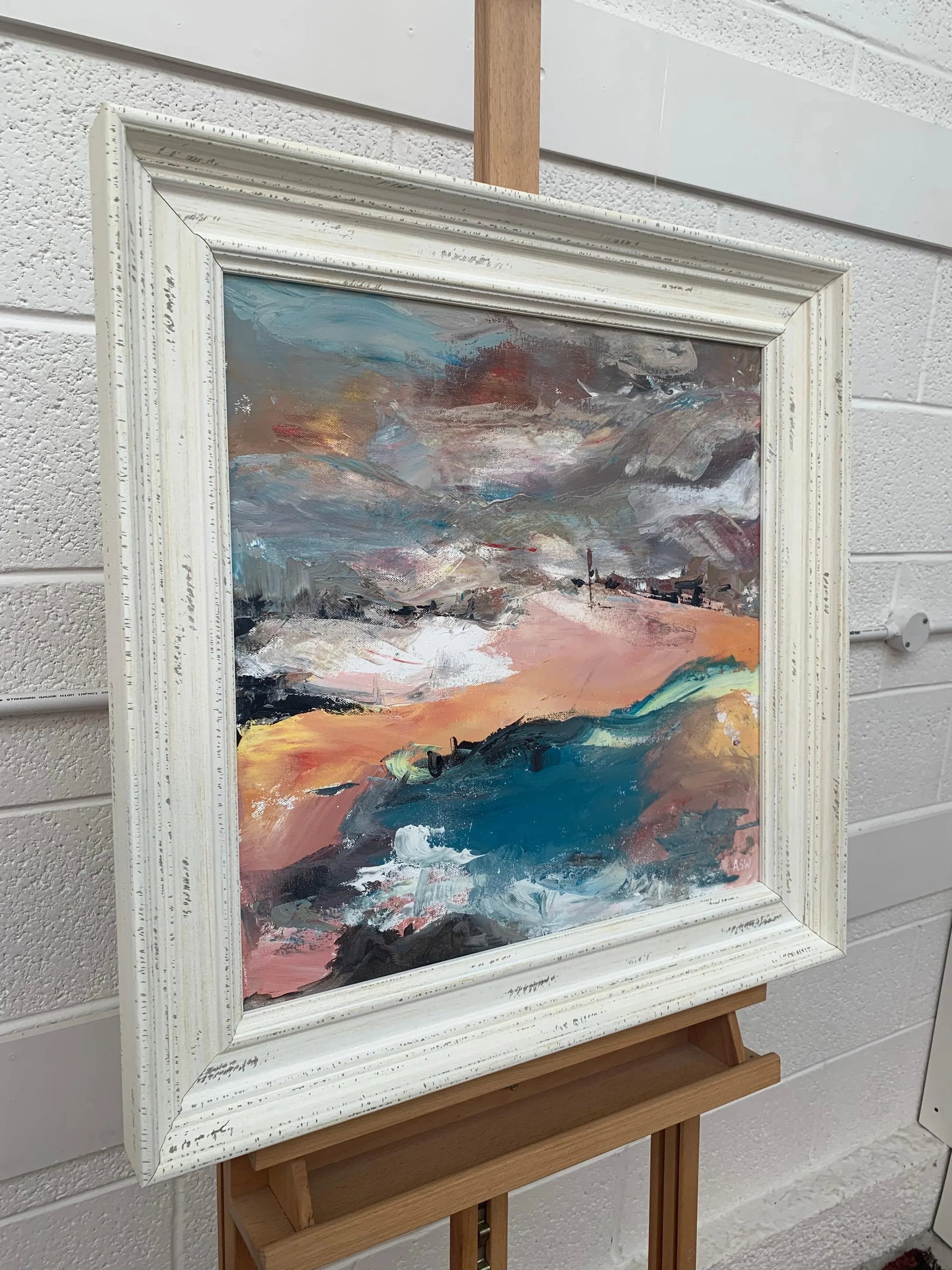Abstract English Moorland Landscape Earthy Colours - Unique Original Art by Contemporary British Art - 2