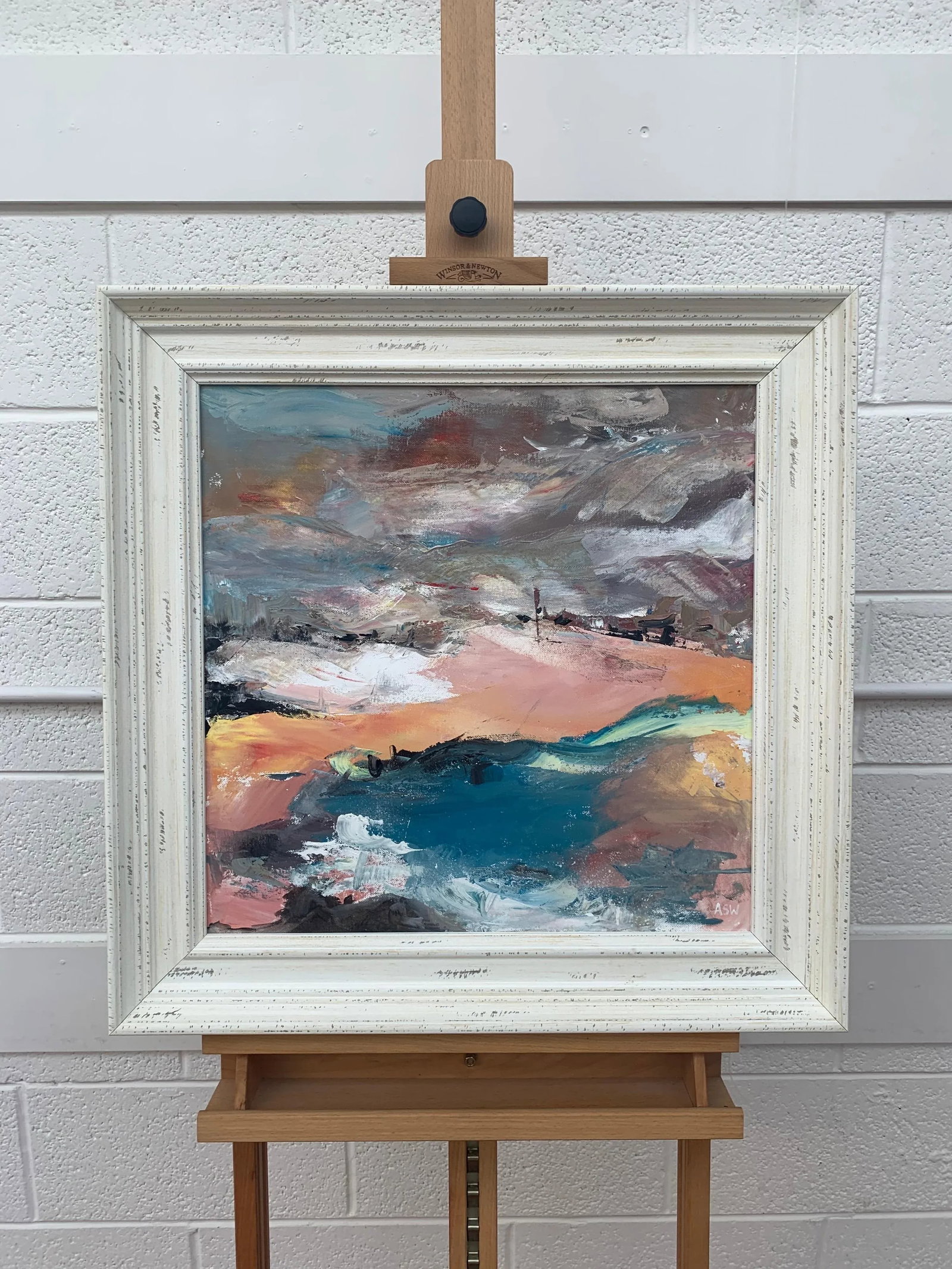 Abstract English Moorland Landscape Earthy Colours - Unique Original Art by Contemporary British Art - 3