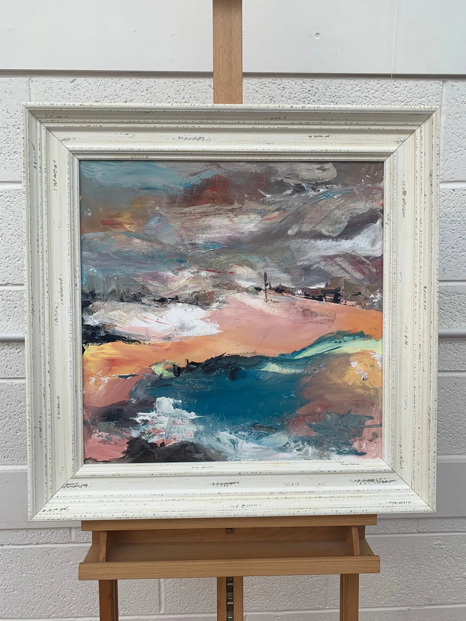 Abstract English Moorland Landscape Earthy Colours - Unique Original Art by Contemporary British Art - 4
