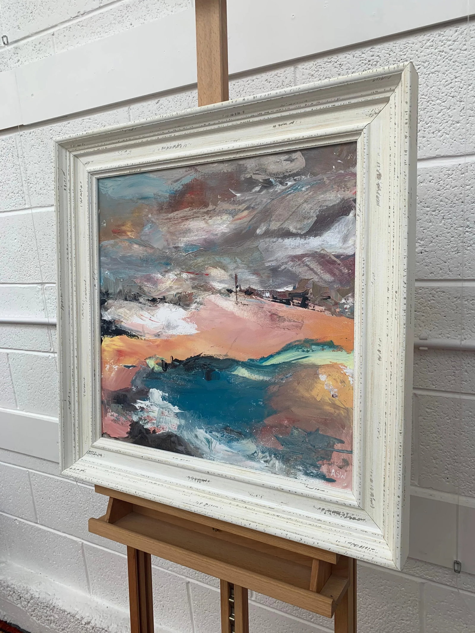 Abstract English Moorland Landscape Earthy Colours - Unique Original Art by Contemporary British Art - 5