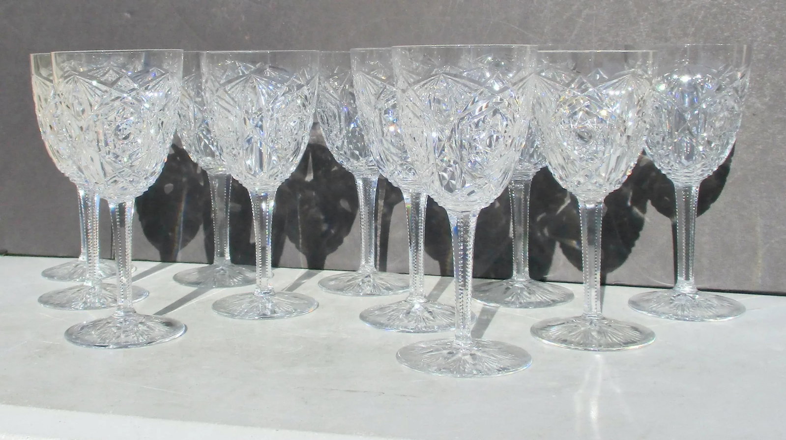 Baccarat Lagny Clear Crystal Water Glass -A Set of 11 - 7
