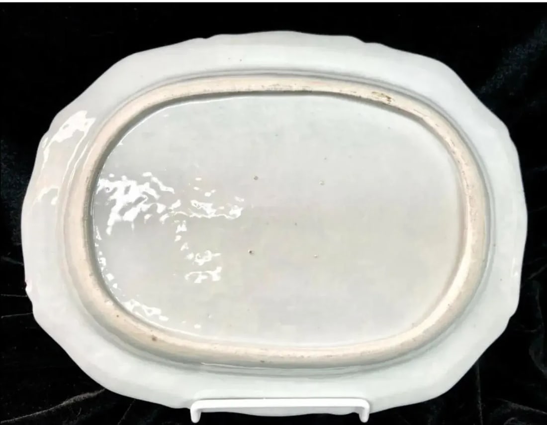 Antique Chinese Export Porcelain Famille Rose Platter - 5