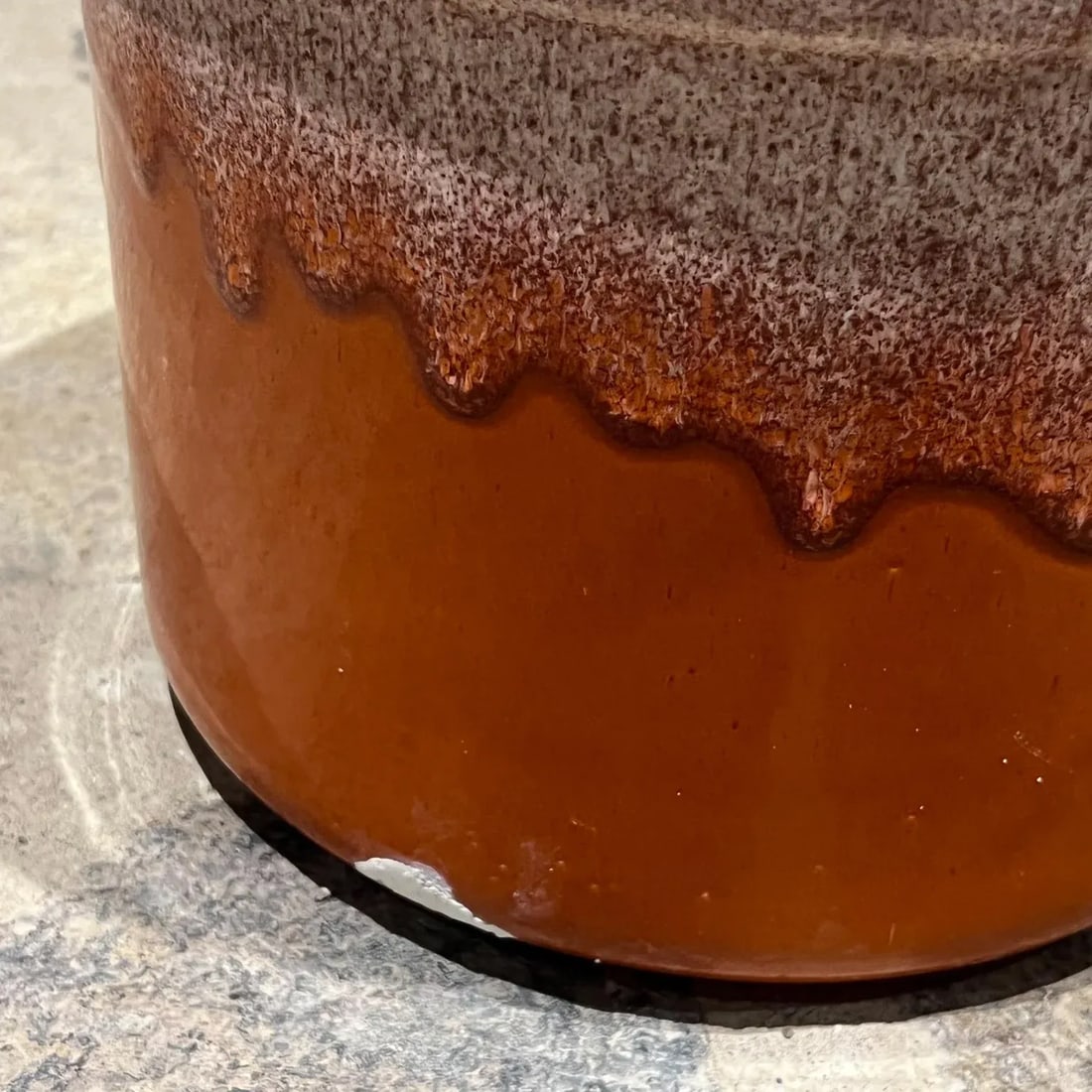 Vintage Orange Drip Glaze Planter in the Style of David Cressey, Mid-Century - 3