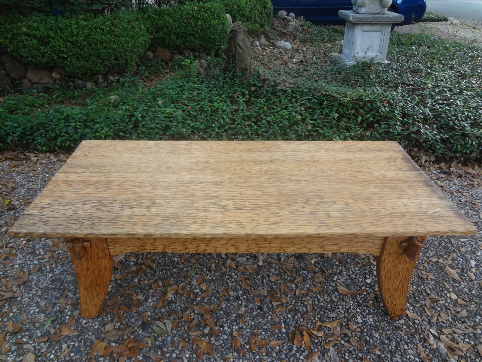 French Brutalist Elm Coffee Table by Atelier Marroles - 2