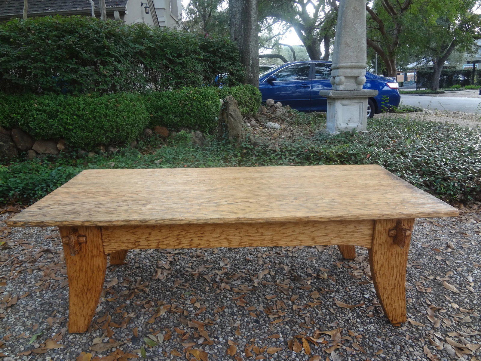 French Brutalist Elm Coffee Table by Atelier Marroles - 3