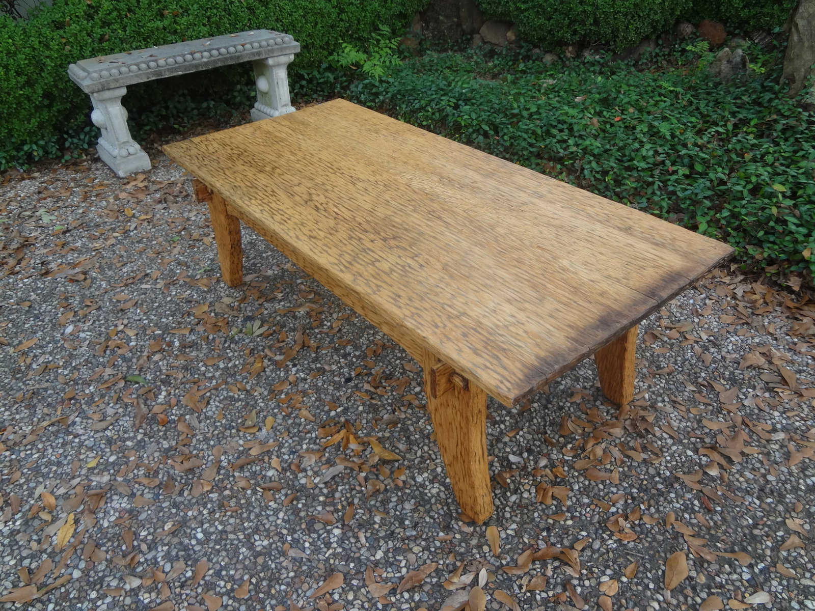 French Brutalist Elm Coffee Table by Atelier Marroles - 5
