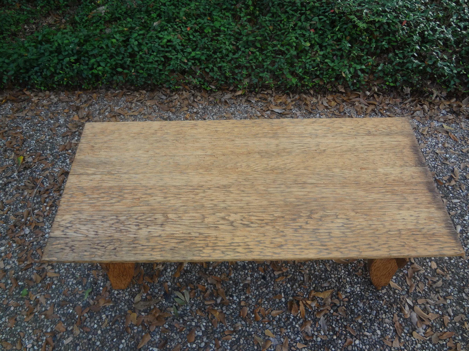 French Brutalist Elm Coffee Table by Atelier Marroles - 7