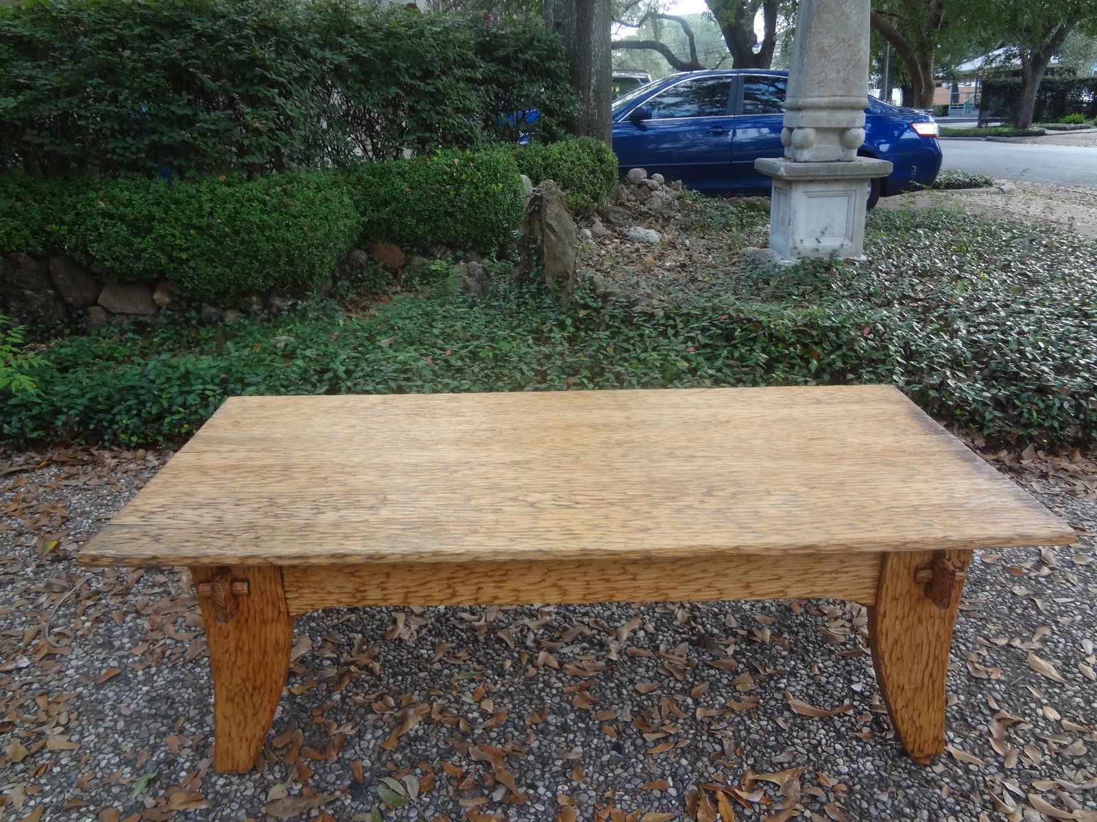 French Brutalist Elm Coffee Table by Atelier Marroles - 9