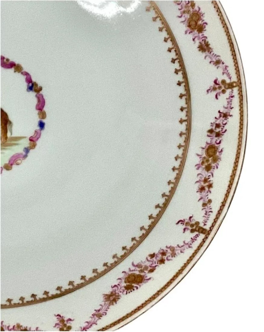 Large Chinese Export Famille Rose Porcelain Platter - 3