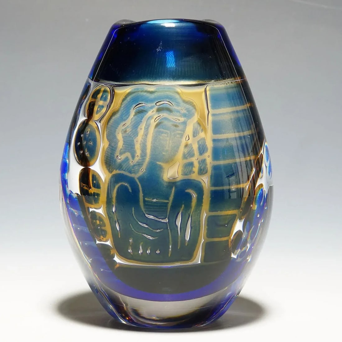 Ariel 'Gondoliere' Vase by Edvin Oehrstroem for Orrefors, Sweden 1962 - 11