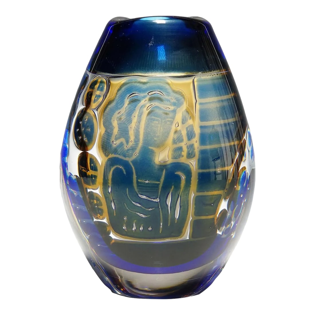 Ariel 'Gondoliere' Vase by Edvin Oehrstroem for Orrefors, Sweden 1962 (1 of 11)