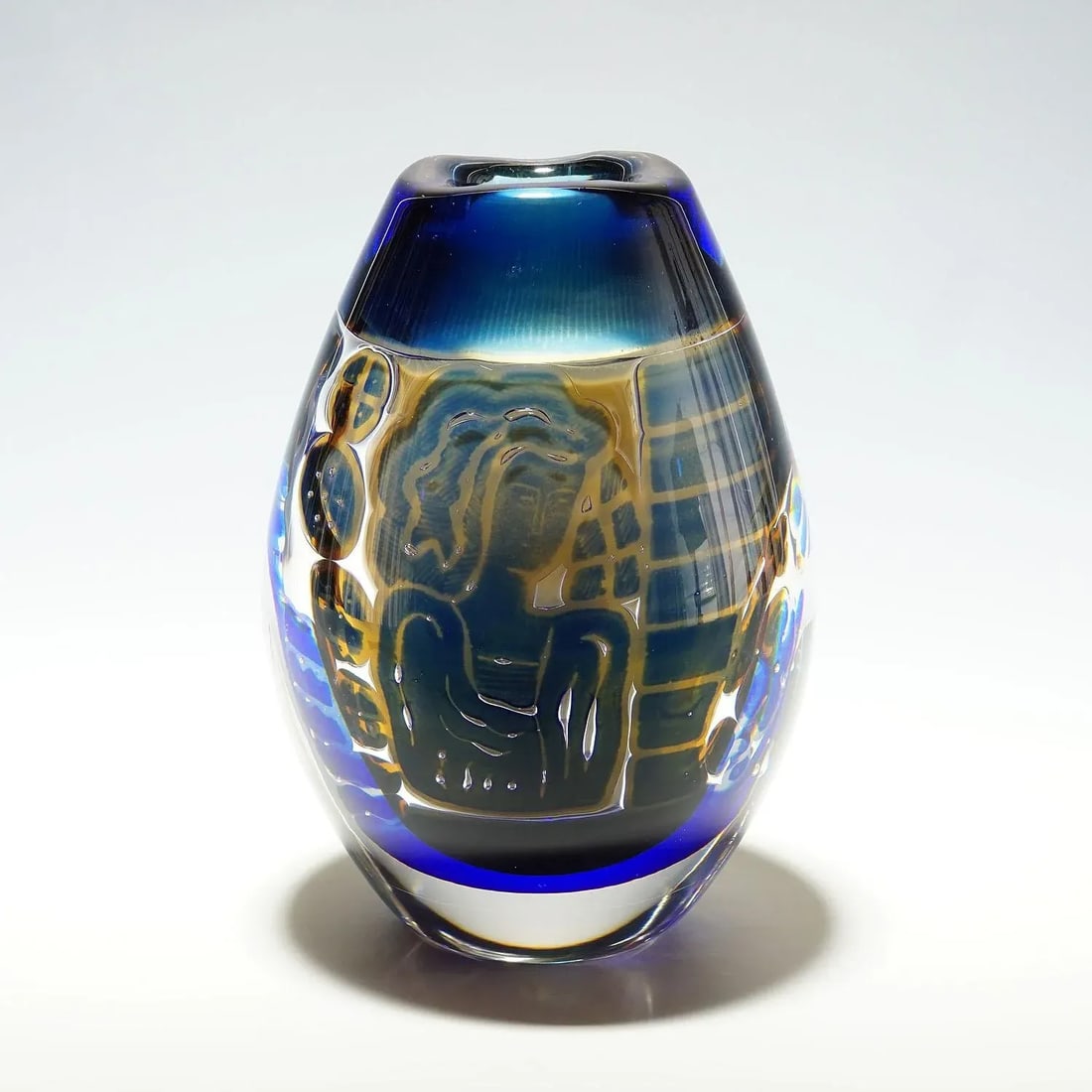 Ariel 'Gondoliere' Vase by Edvin Oehrstroem for Orrefors, Sweden 1962 - 3