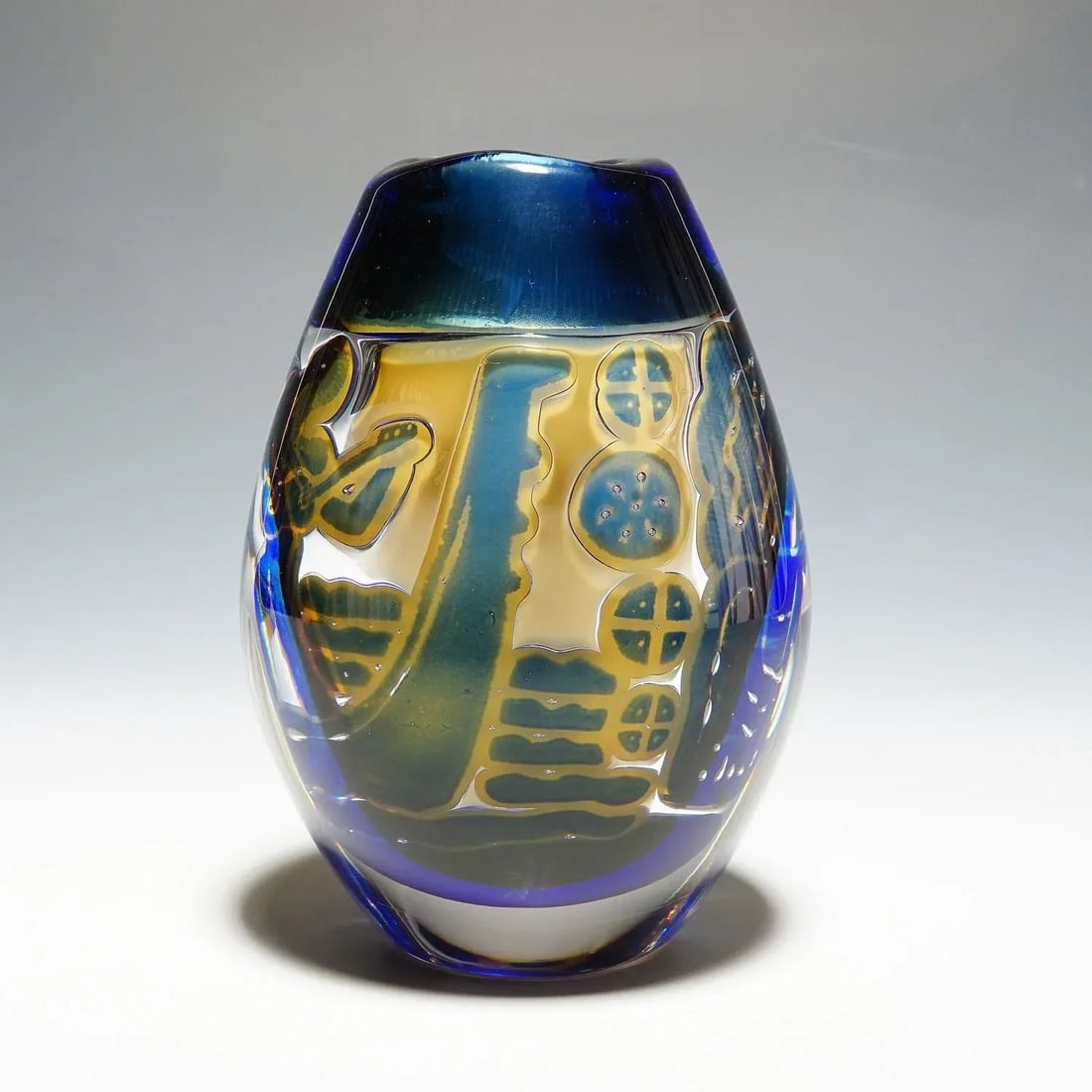 Ariel 'Gondoliere' Vase by Edvin Oehrstroem for Orrefors, Sweden 1962 - 5