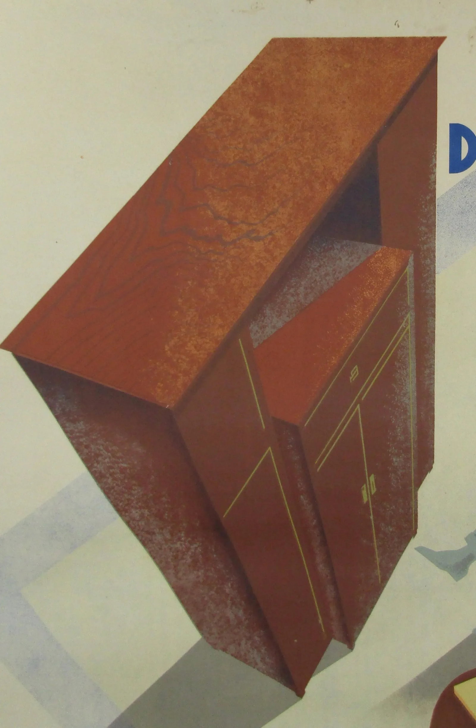 C. Villot "Au Grand Pasteur" French Art Deco Lithograph on Canvas Circa 1935 - 5