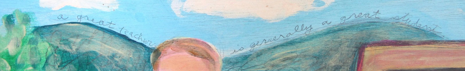 1980s Karin Campfens Folk Art Painting on Wood Woman Holding Portrait of Virgin Mary and Child - 7