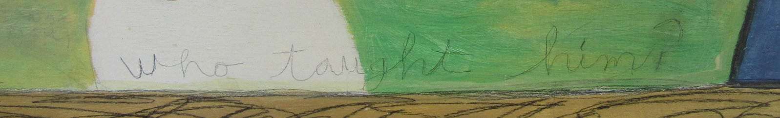 1980s Karin Campfens Folk Art Painting on Wood Woman Holding Portrait of Virgin Mary and Child - 8