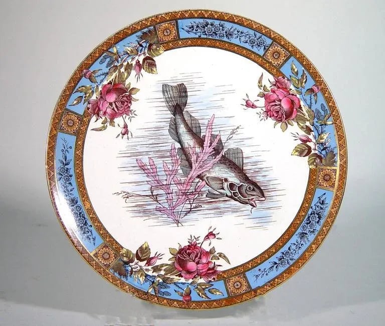 Garfield Pottery Earthenware Plates by Wood & Hulme - Set of Six - 3