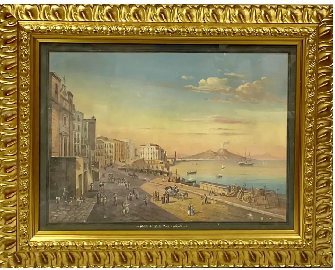 Pair of Italian 19th Century Neapolitan Gouaches - 2